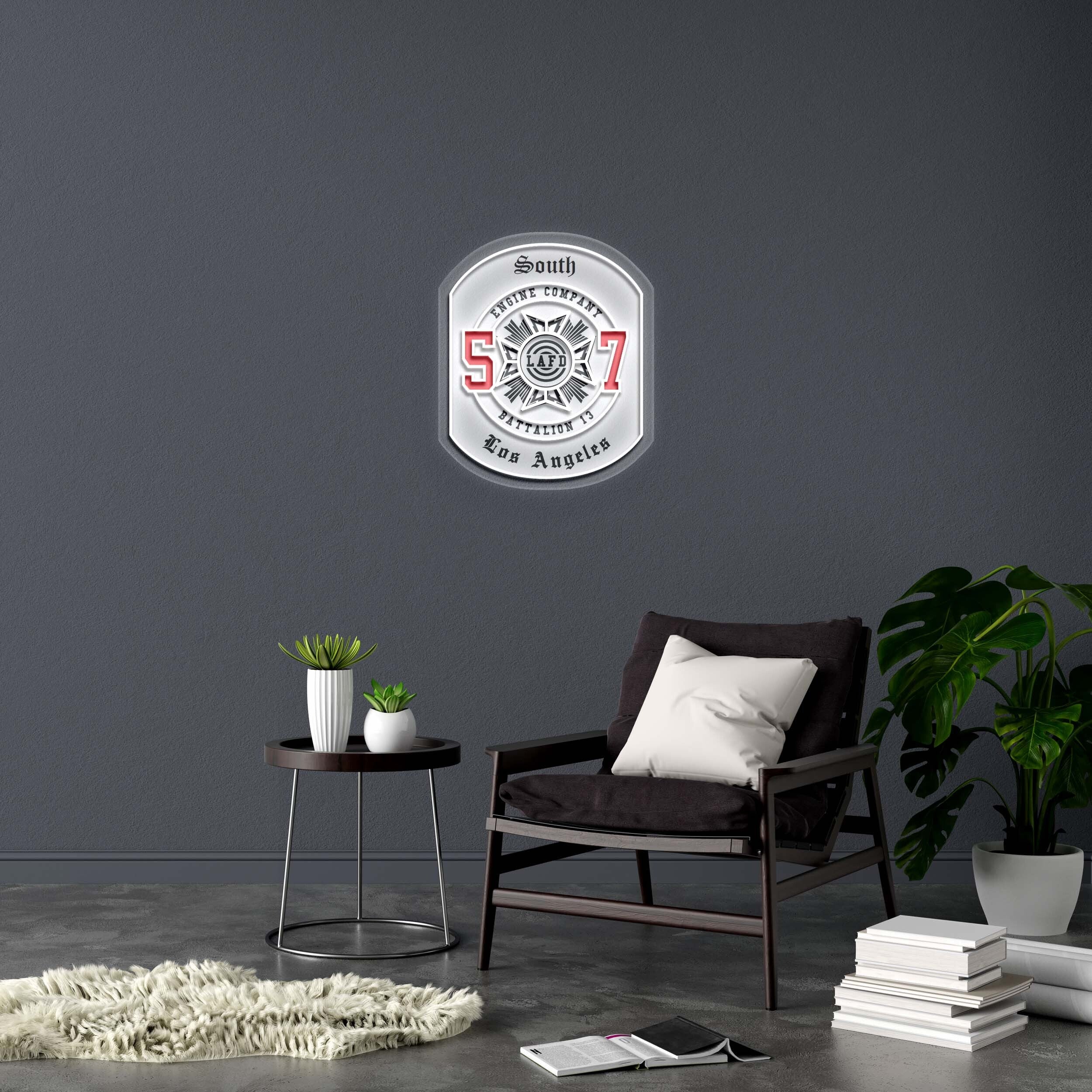 LAFD South Los Angeles - Premium Neon Artwork