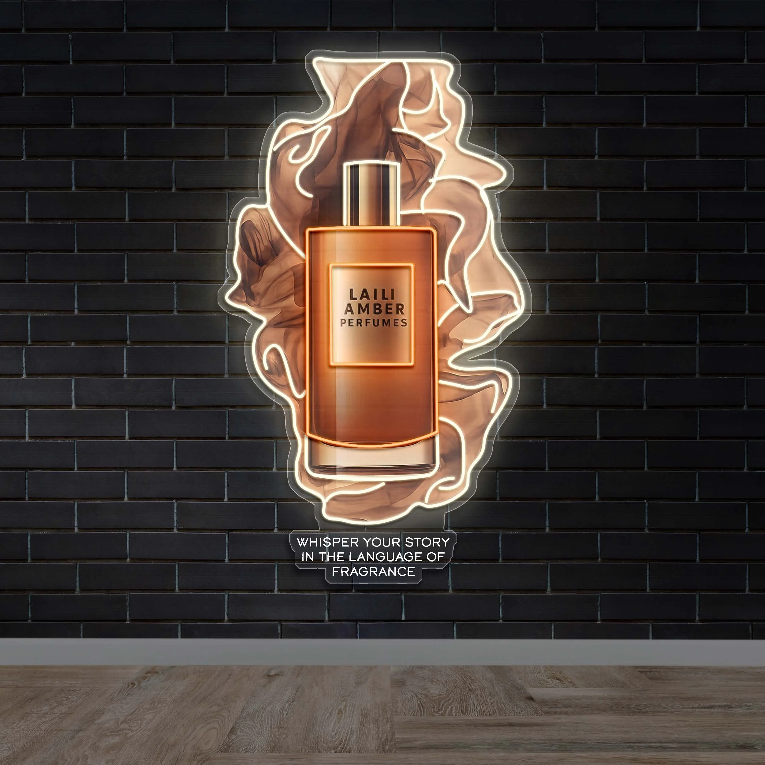 Laili Amber Perfumes - Premium Neon Artwork