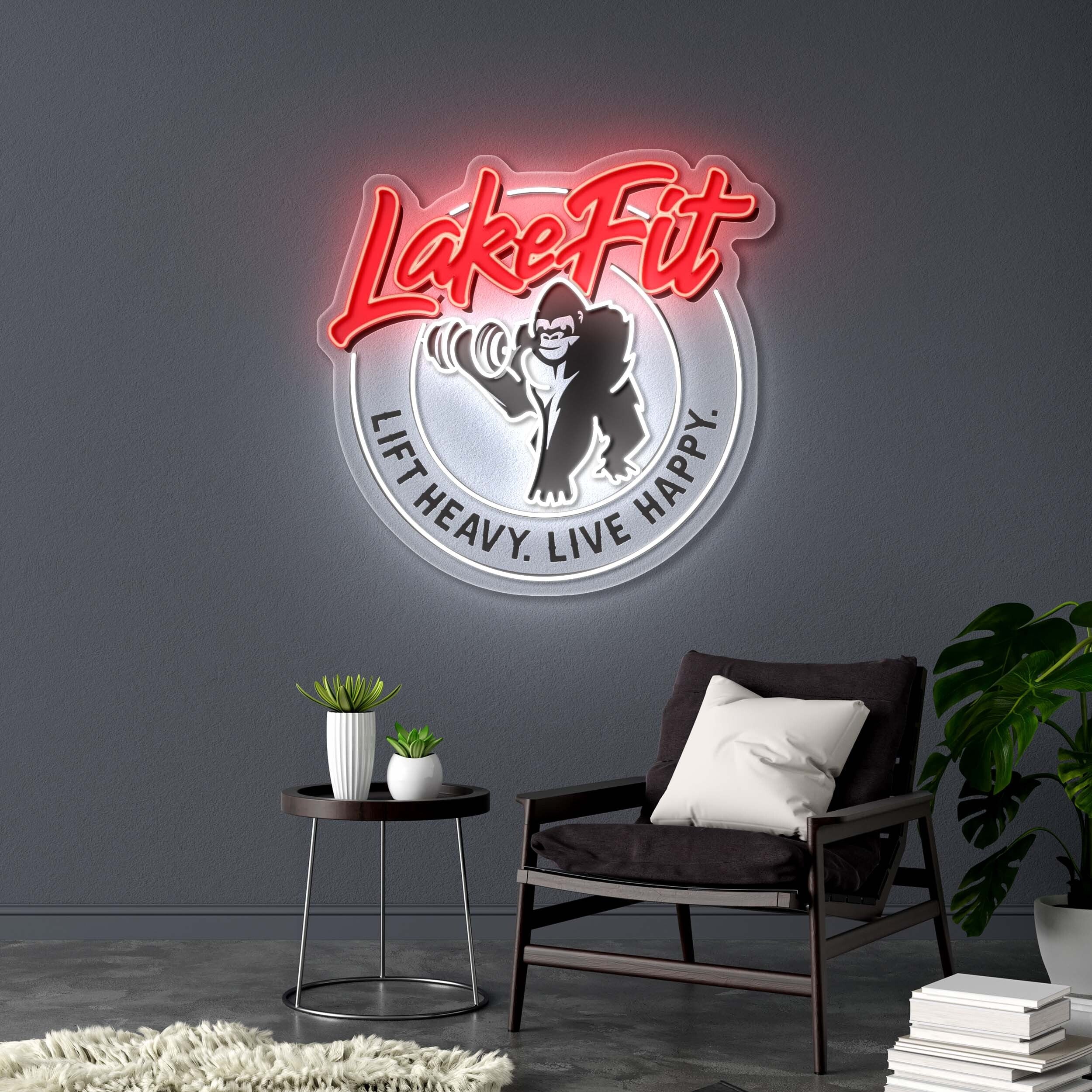 Lake Fit - Premium Neon Artwork