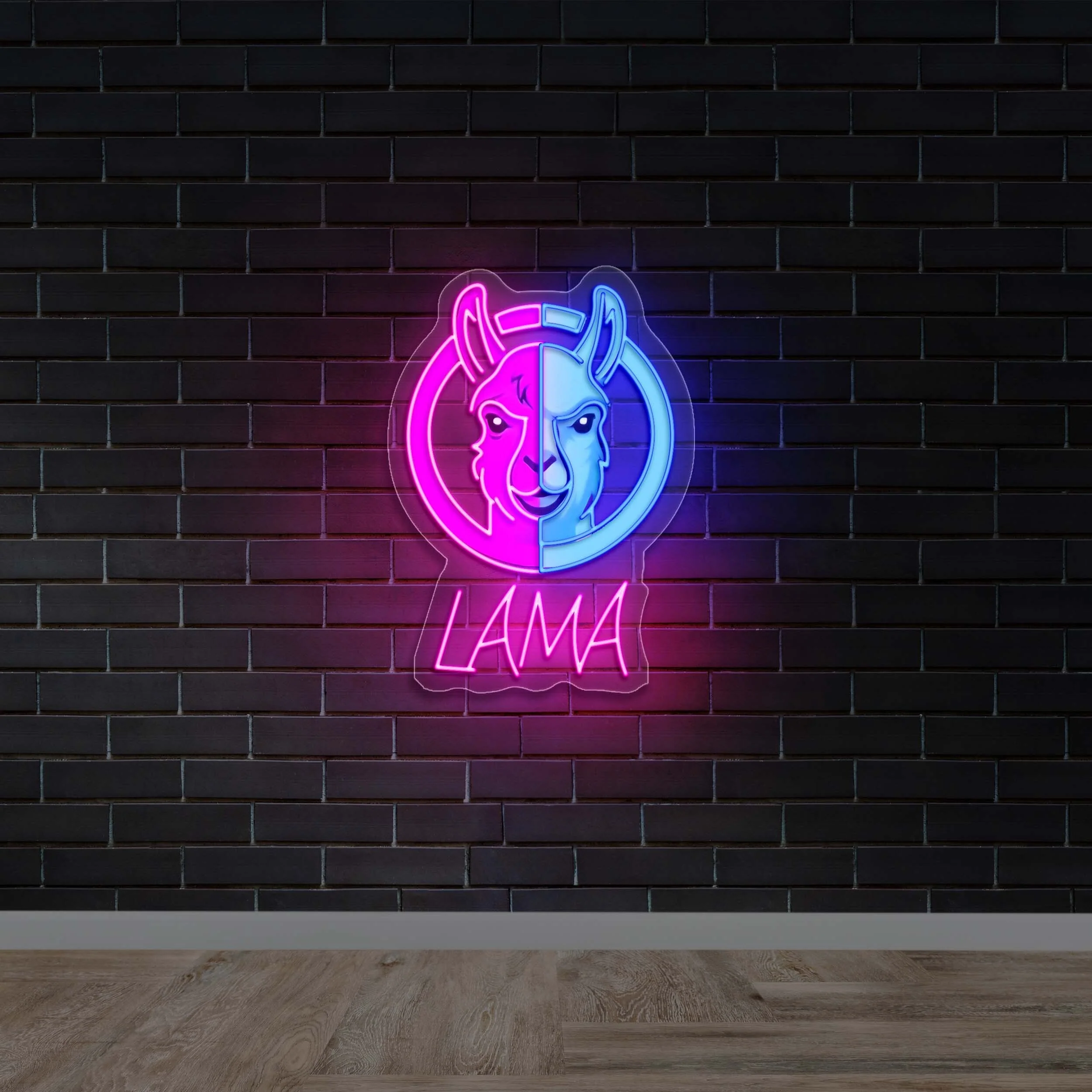LAMA - Premium Neon Artwork
