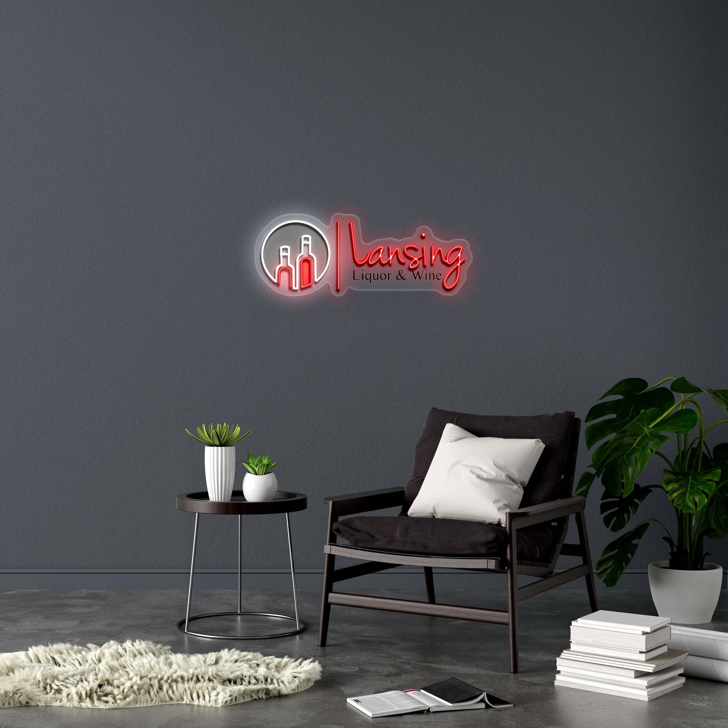 Lansing - Premium Neon Artwork