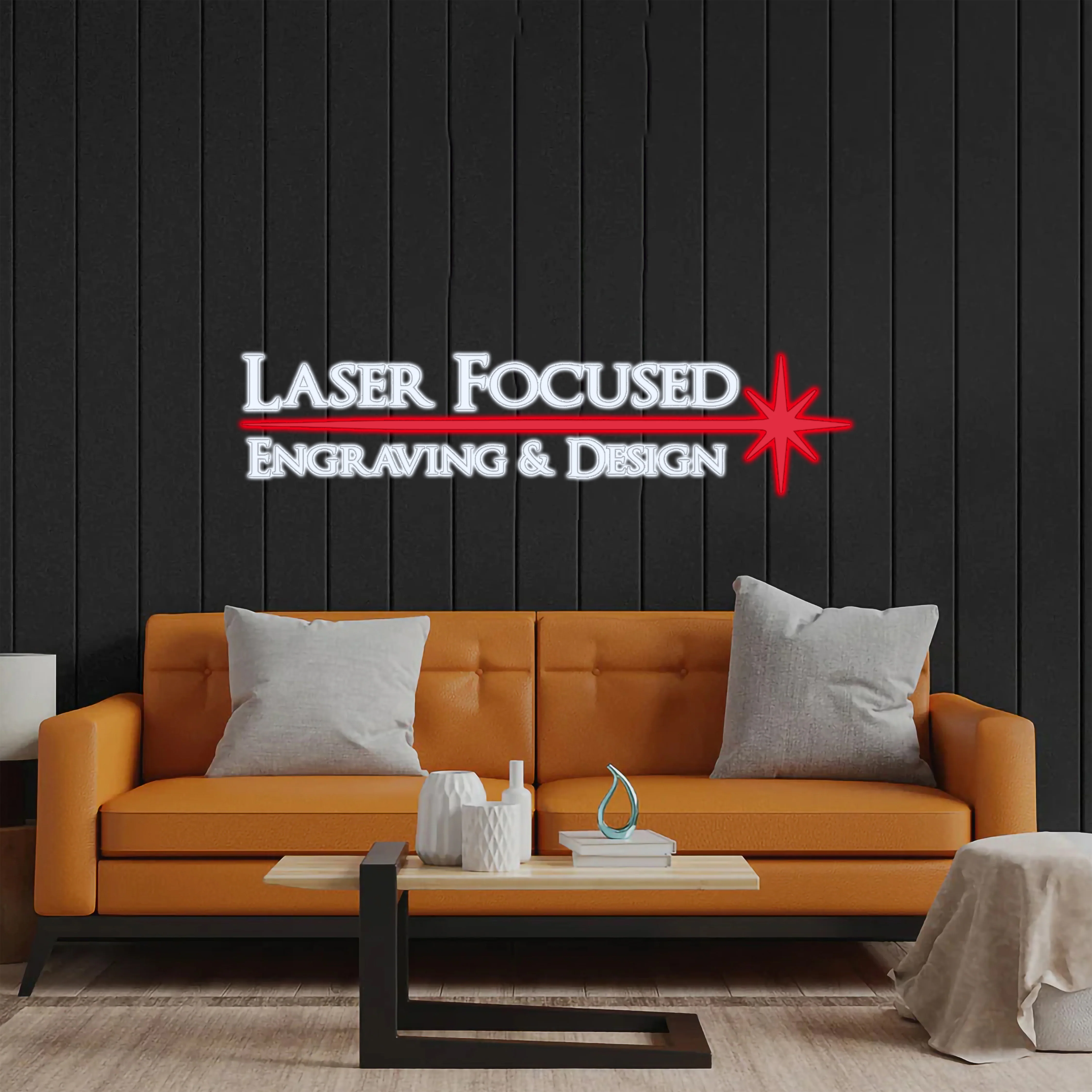 Laser Focused - Premium Neon Artwork