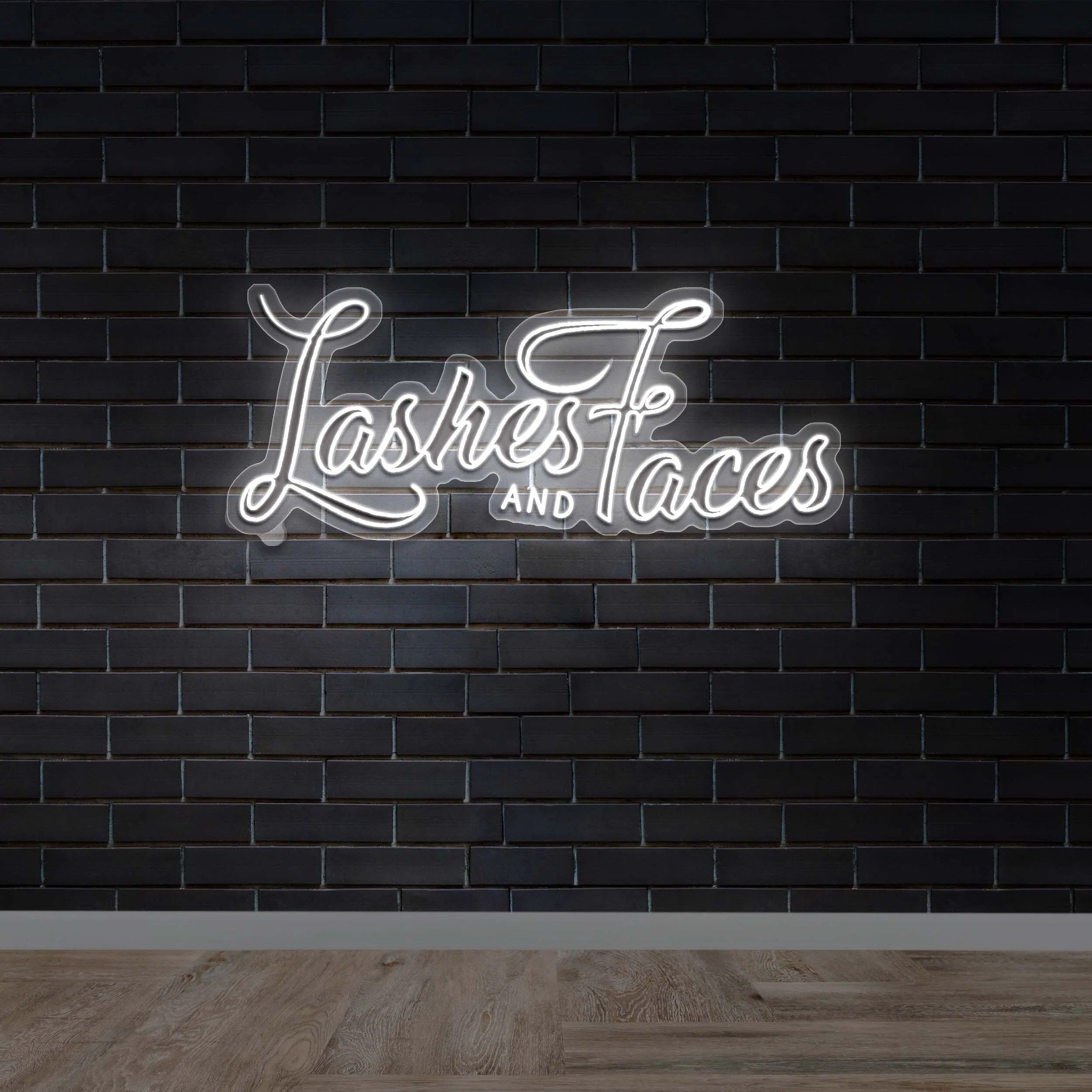 Lashes AND Faces | 2nd Version - Premium Neon Artwork