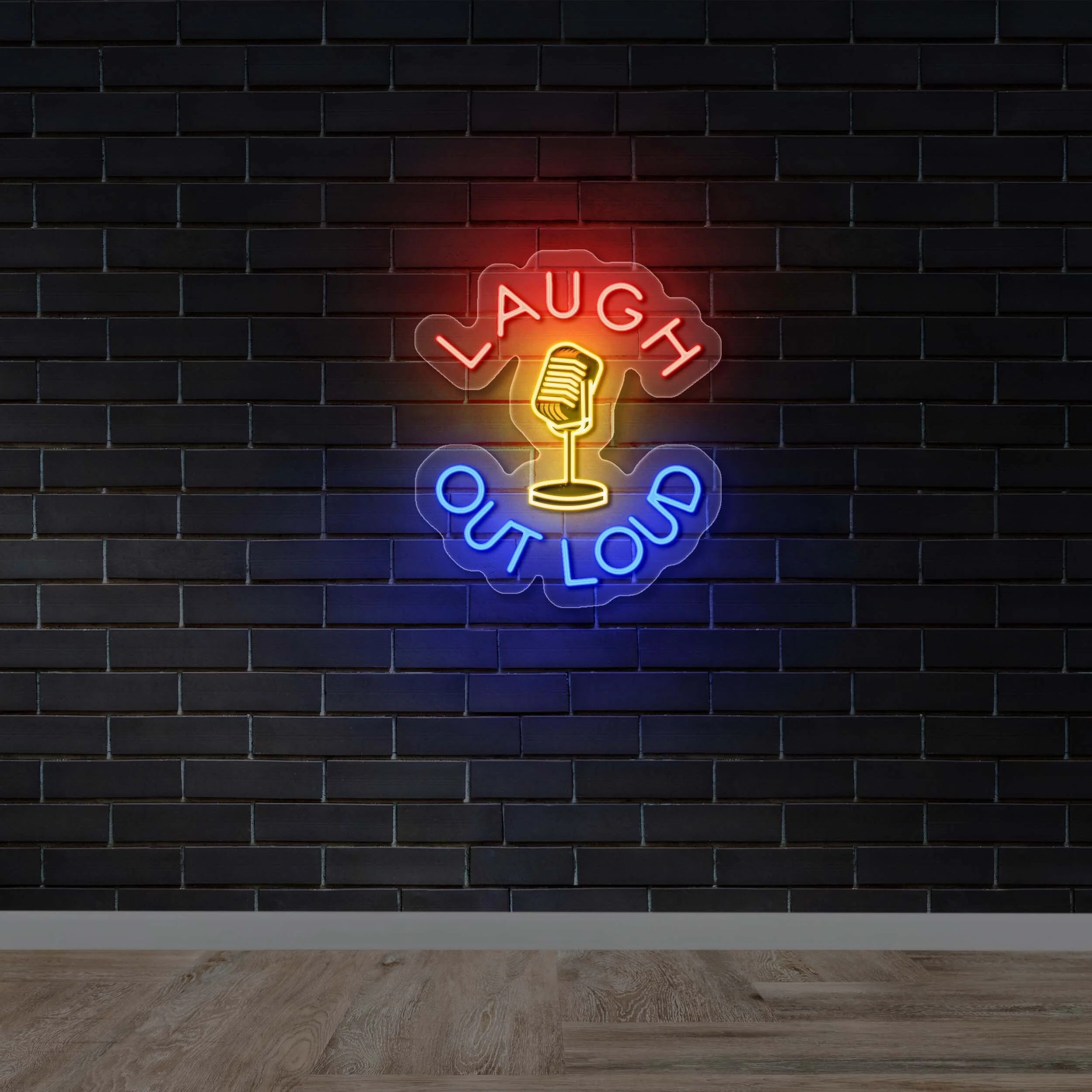 LAUGH OUT LOUD - Premium Neon Artwork