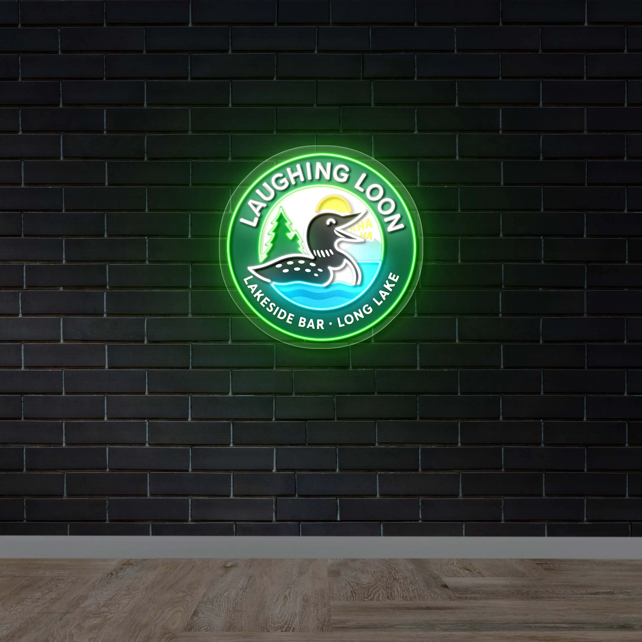 LAUGHING LOON - Premium Neon Artwork