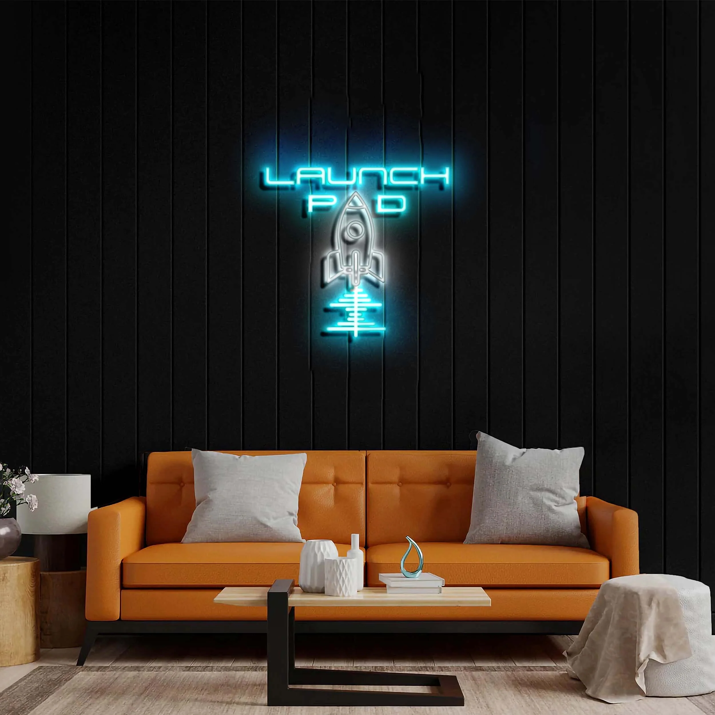 Launch Pad - Premium Neon Artwork