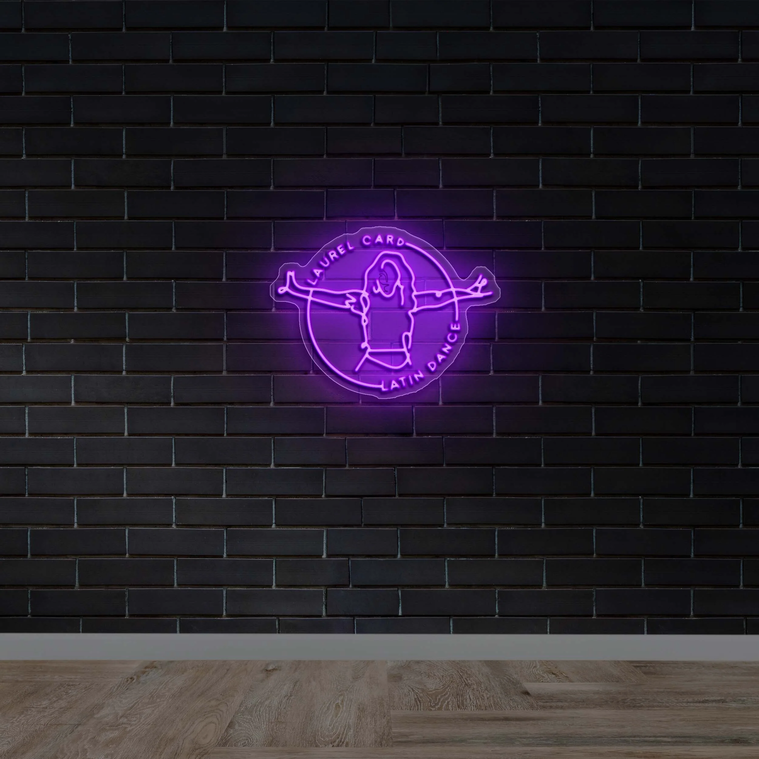 LAUREL CARD - Premium Neon Artwork