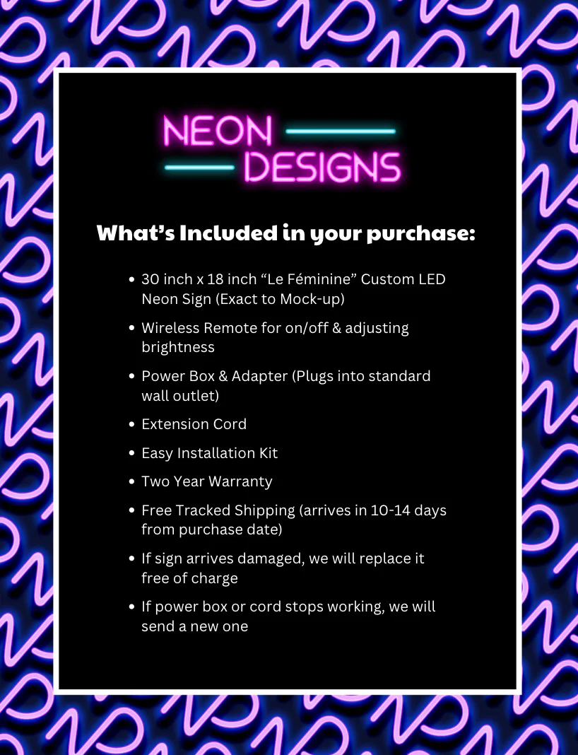 Le Féminine - Premium Neon Artwork - Image 3