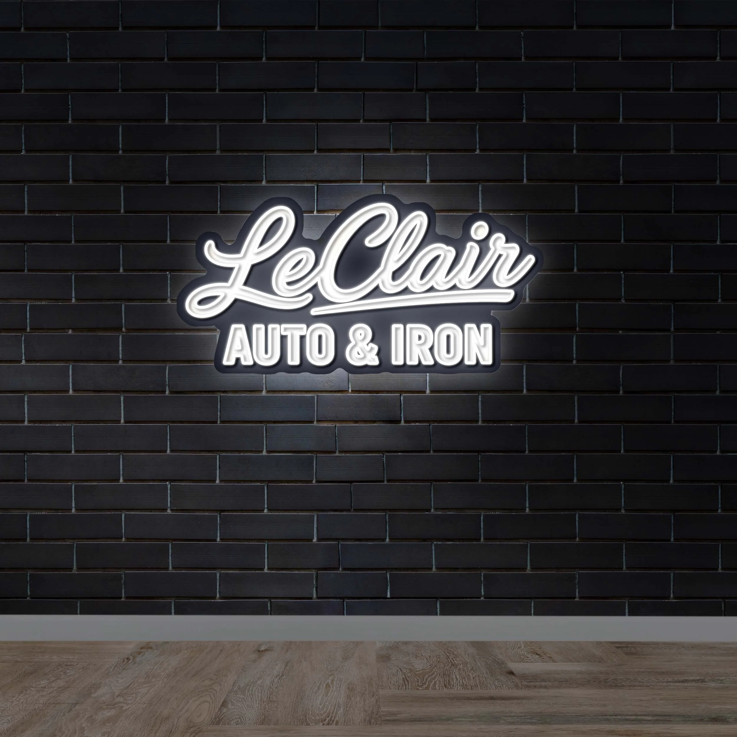 LeClair Auto & Iron - Premium Neon Artwork