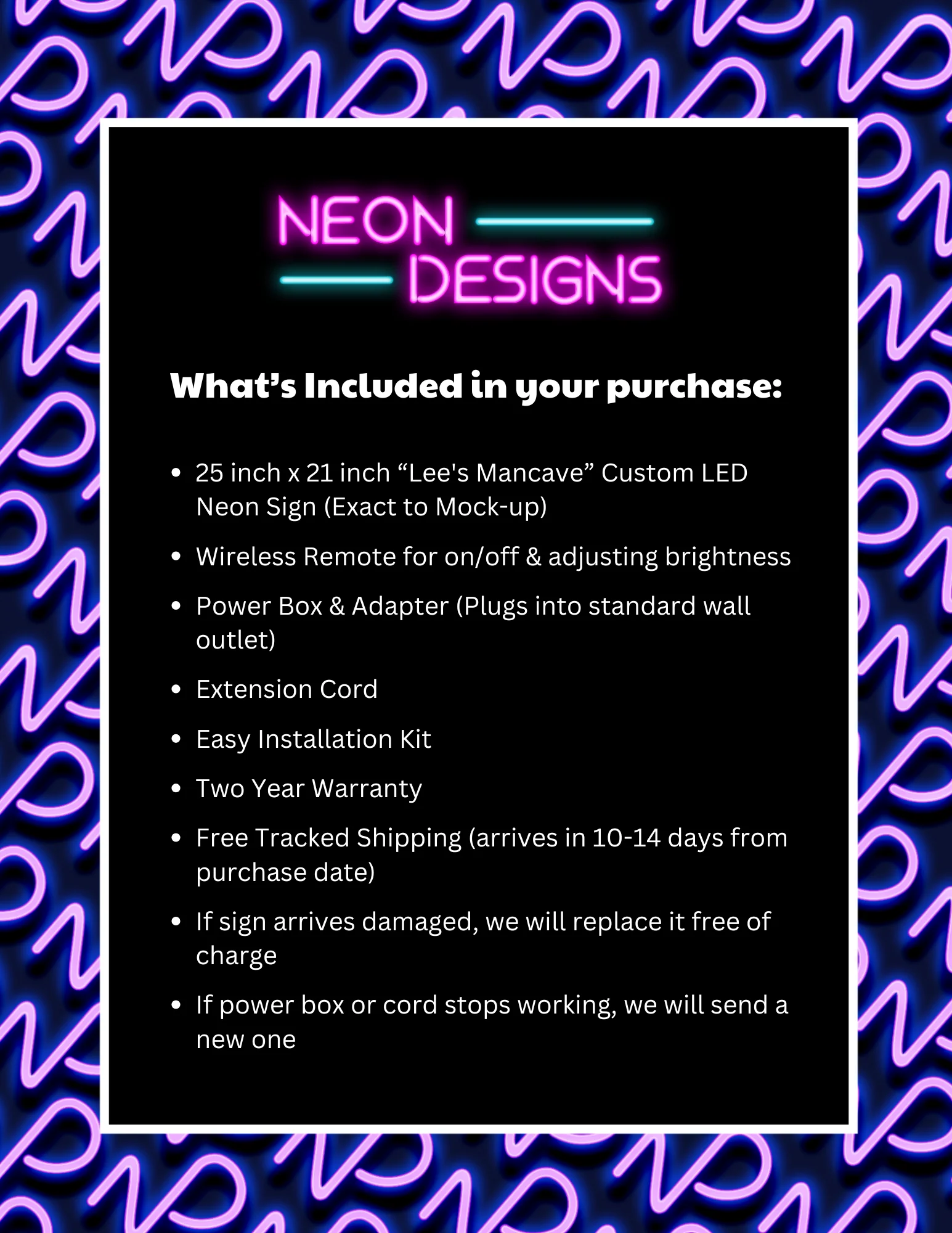 Lee's mancave - Premium Neon Artwork - Image 2