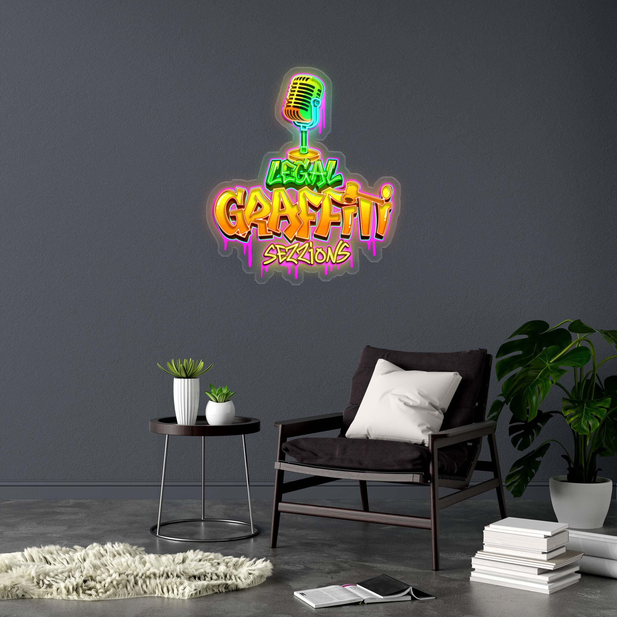LEGAL GRAFFITI SEZZIONS - Premium Neon Artwork