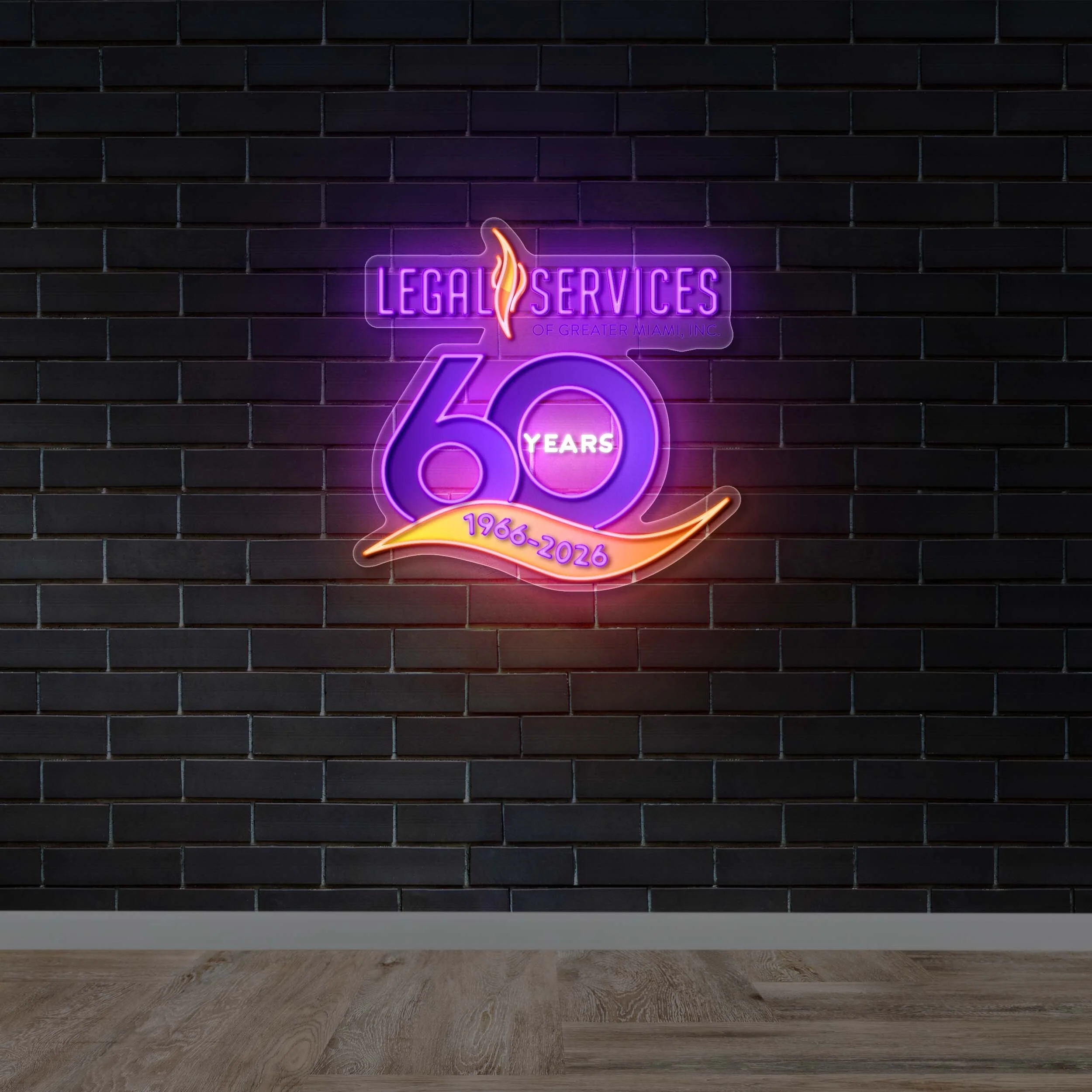 Legal Services 60 years - Premium Neon Artwork