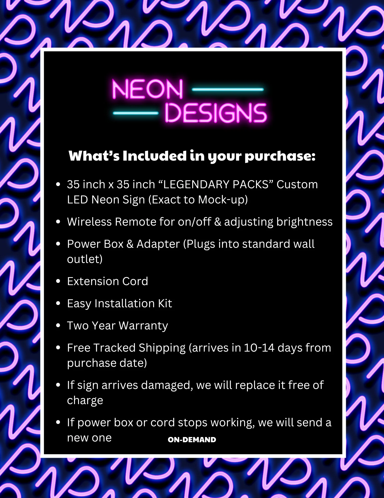 LEGENDARY PACKS - Premium Neon Artwork - Image 2