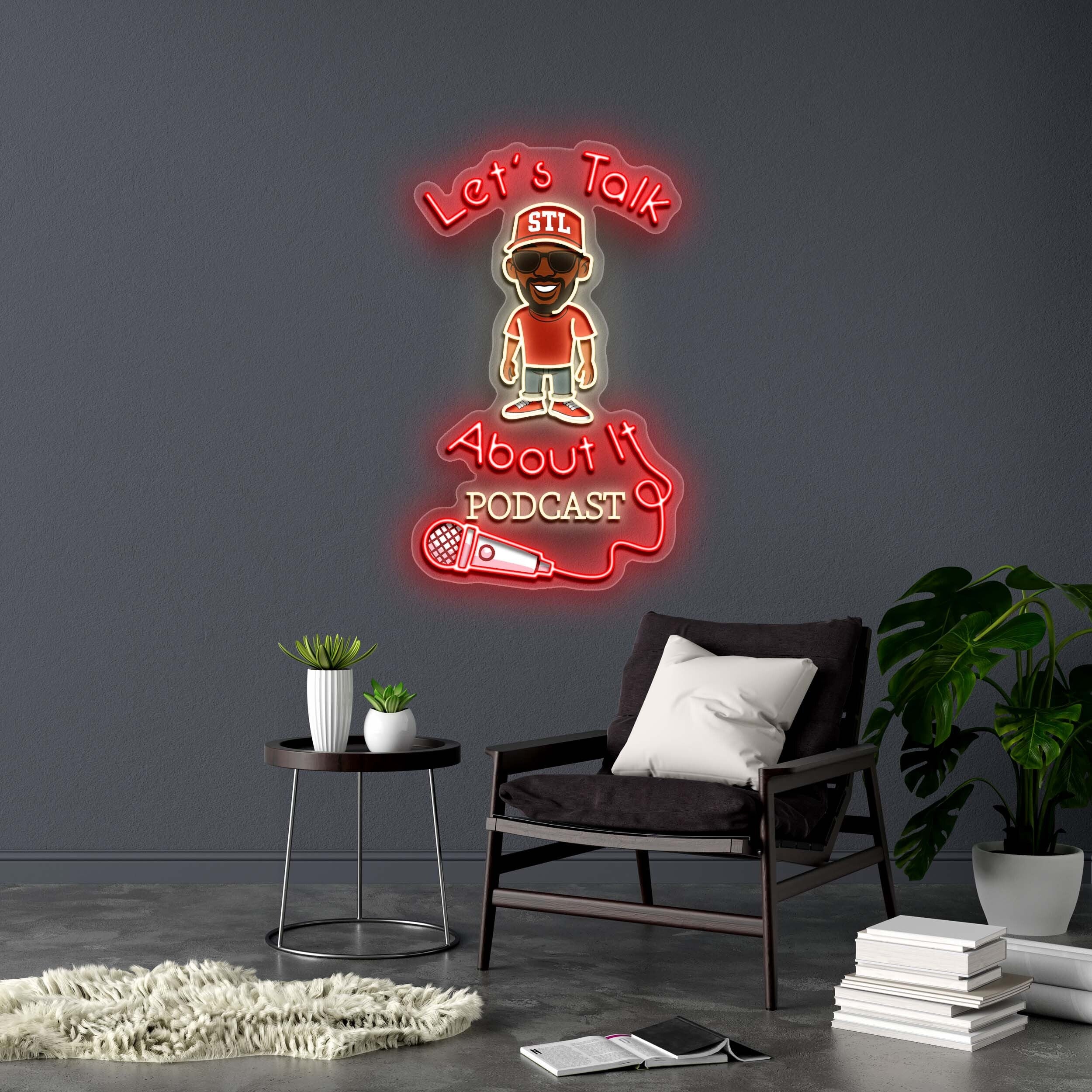Let's Talk About It Podcast | 2nd Version - Premium Neon Artwork