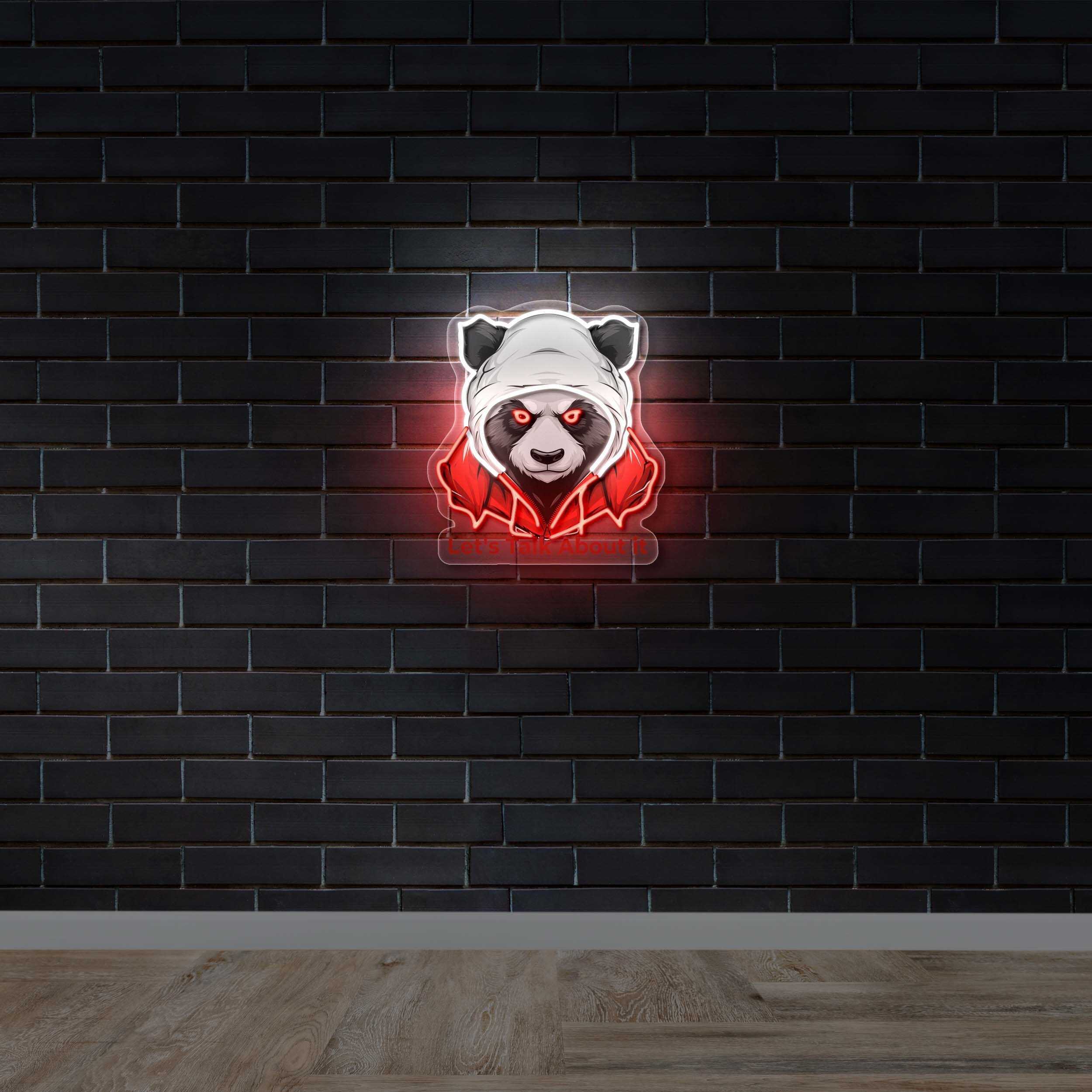 Let's Talk About It - Premium Neon Artwork