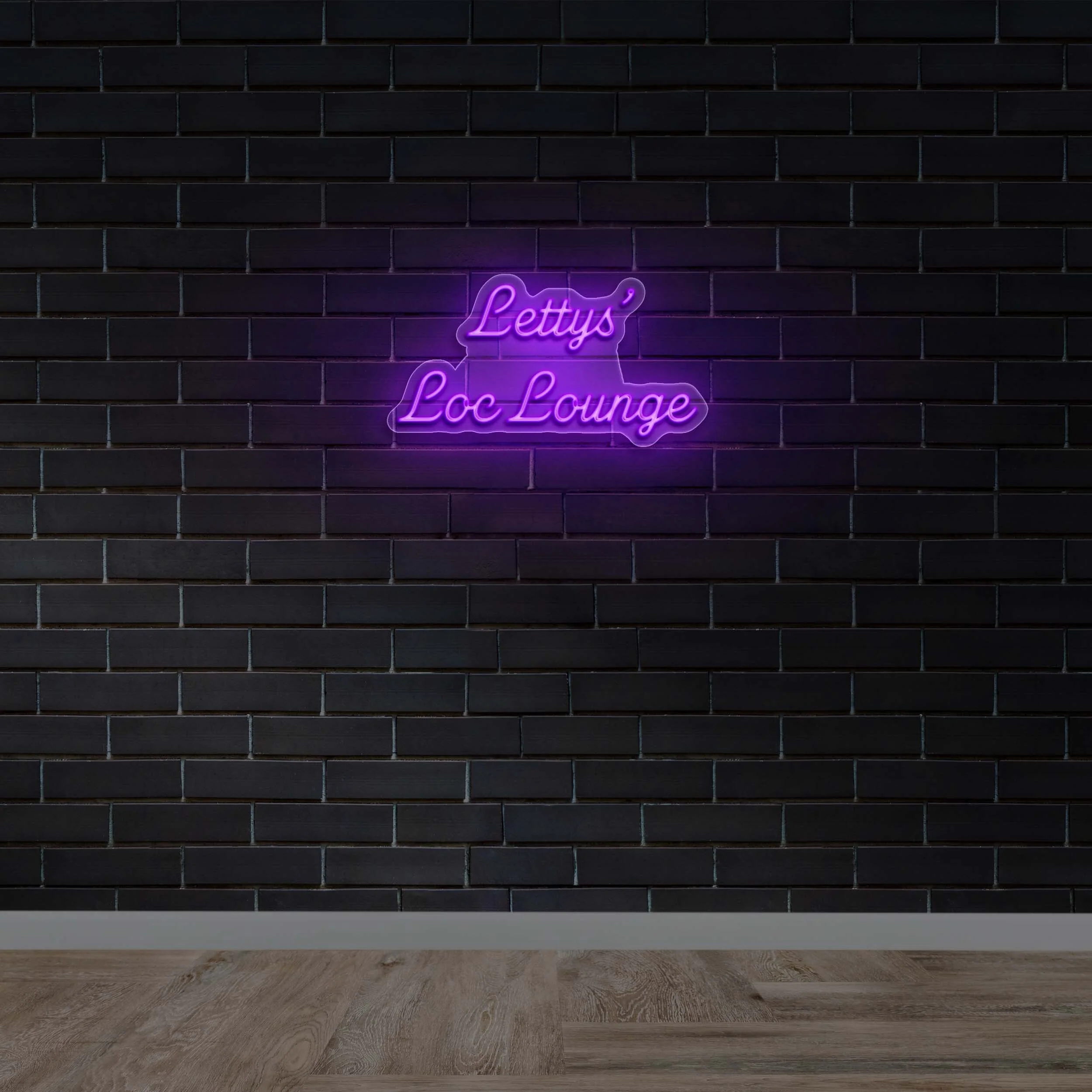 Lettys' Loc Lounge - Premium Neon Artwork