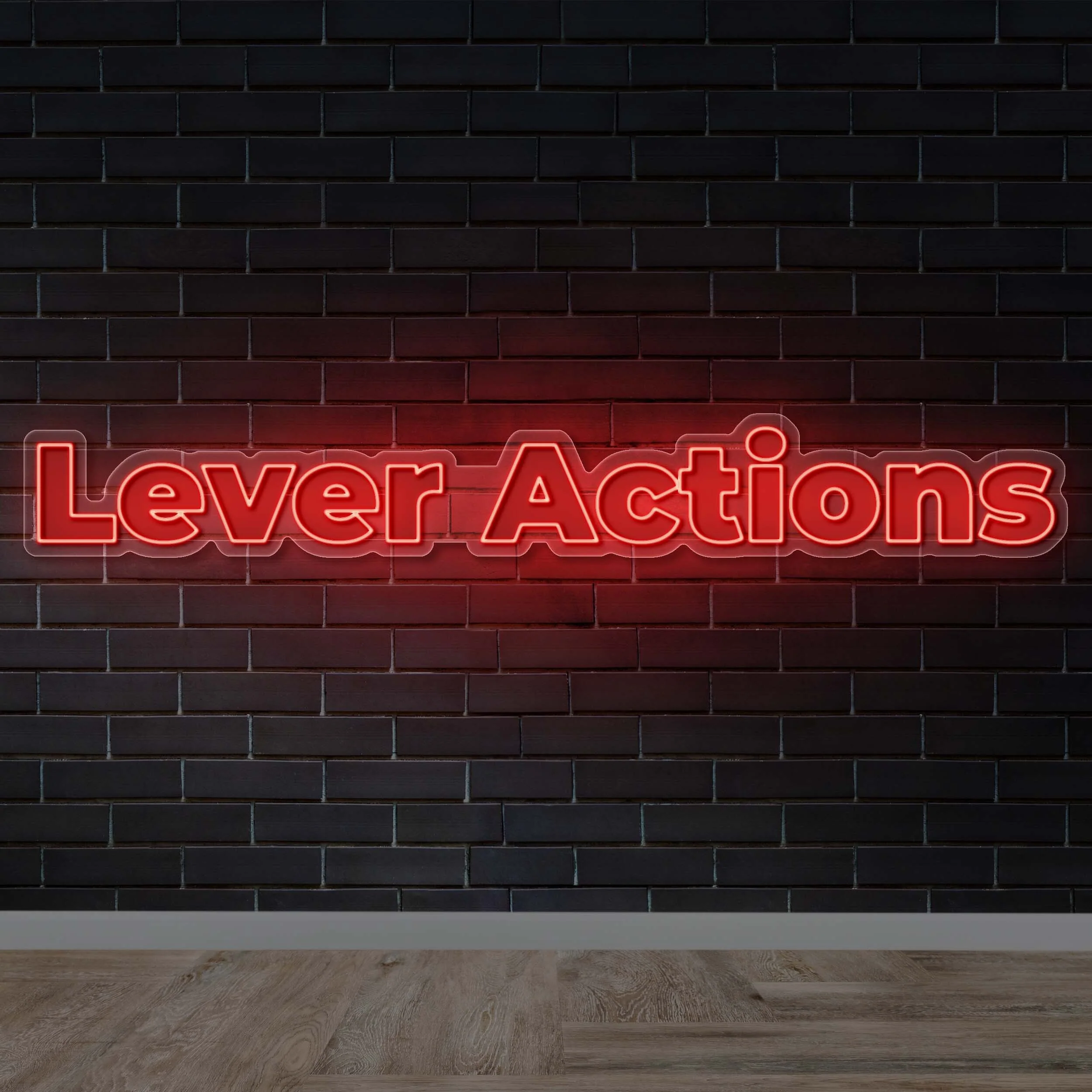 Lever Actions - Premium Neon Artwork