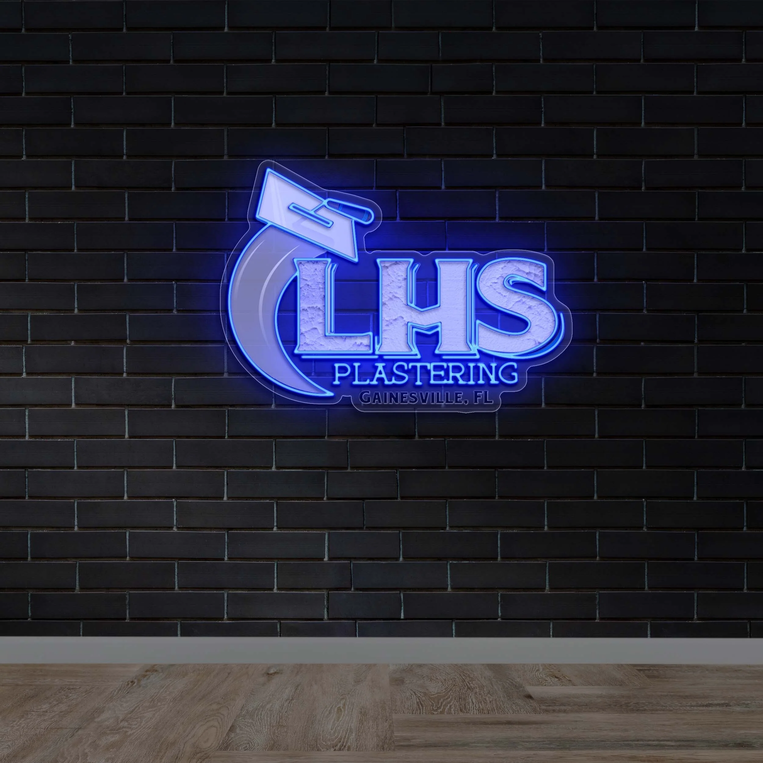 LHS Plastering - Premium Neon Artwork