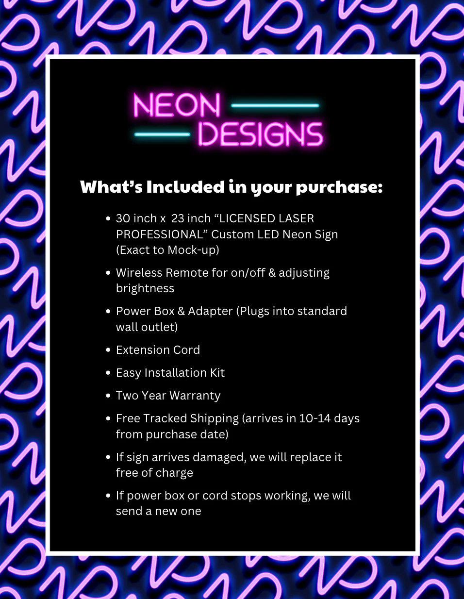 LICENSED LASER PROFESSIONAL - Premium Neon Artwork - Image 2