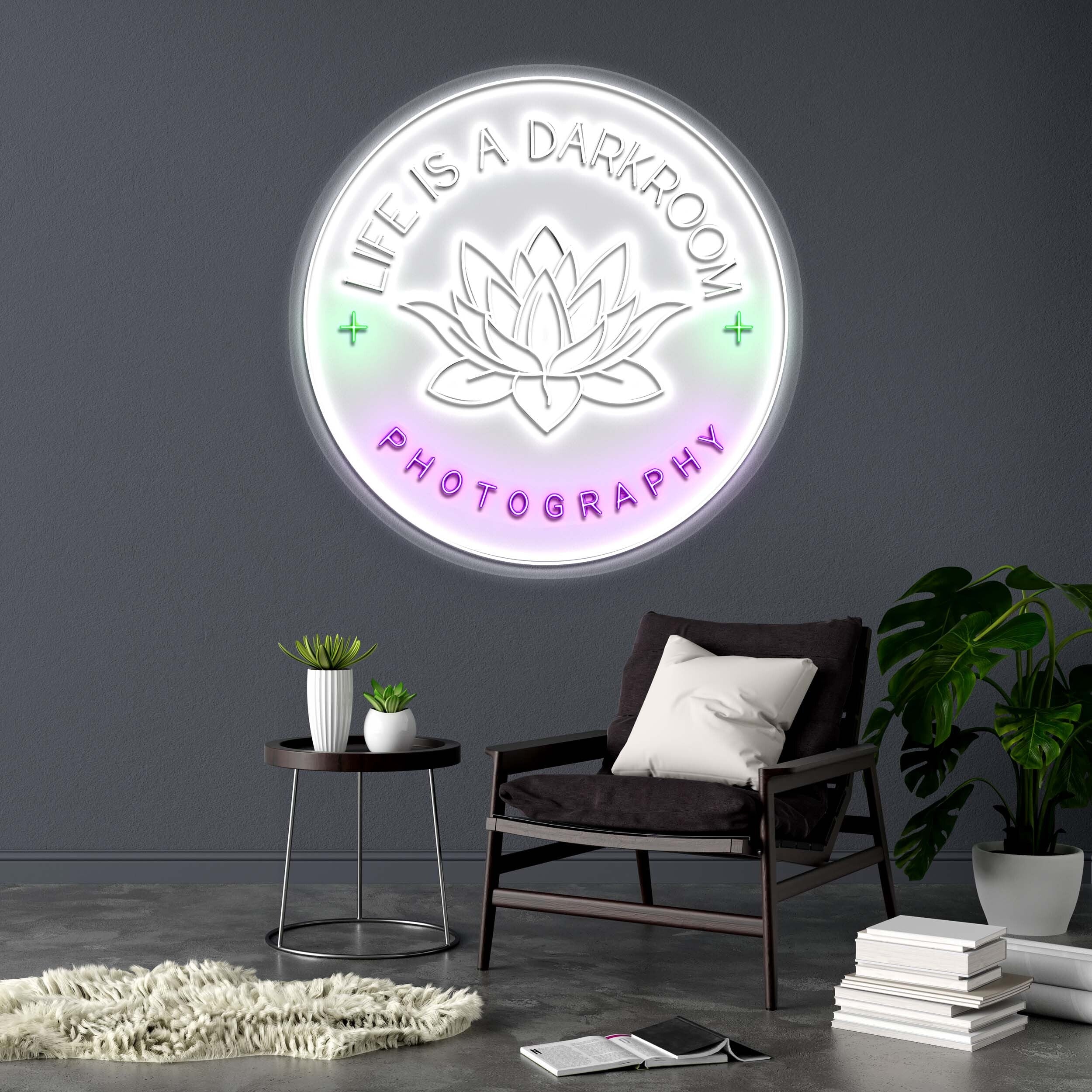 LIFE IS A DARKROOM - Premium Neon Artwork