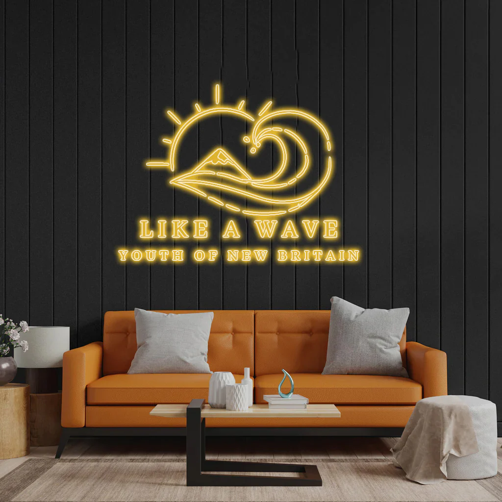 Like a Wave - Premium Neon Artwork