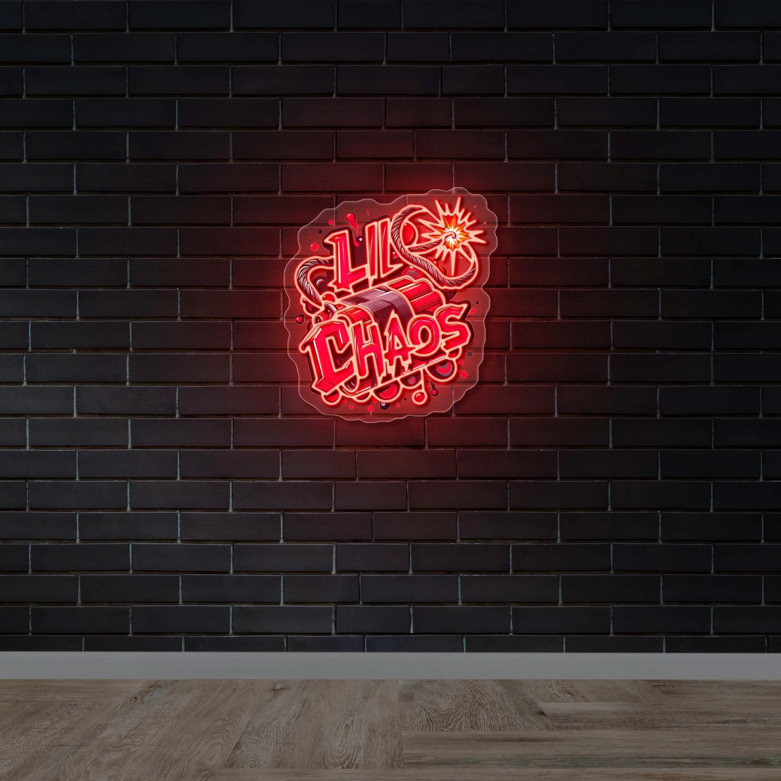 Lil Chaos - Premium Neon Artwork
