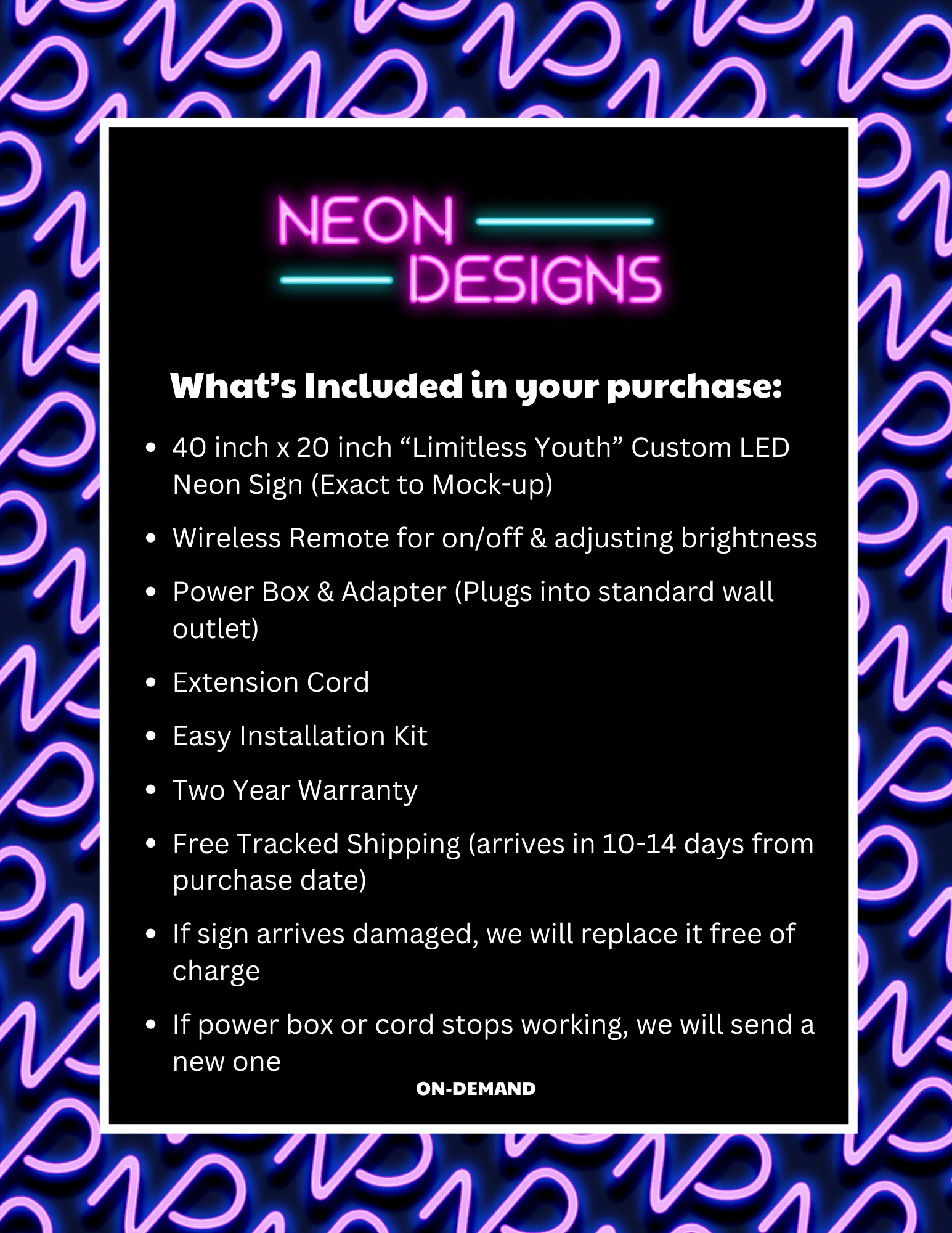 Limitless Youth - Premium Neon Artwork - Image 2