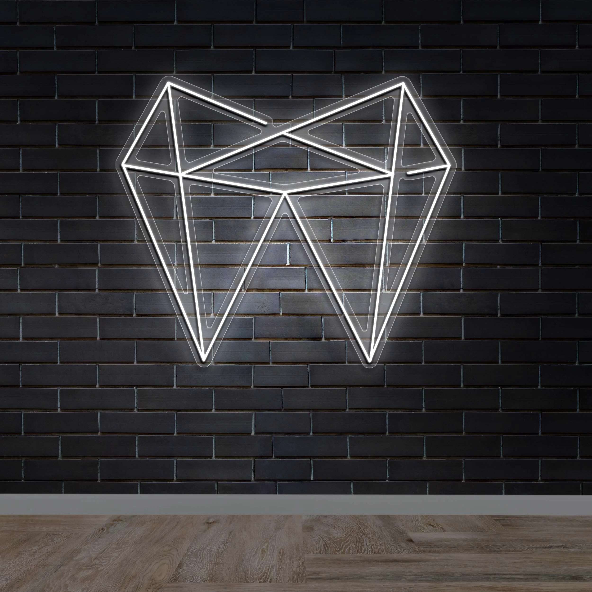 Linear Geometric - Premium Neon Artwork