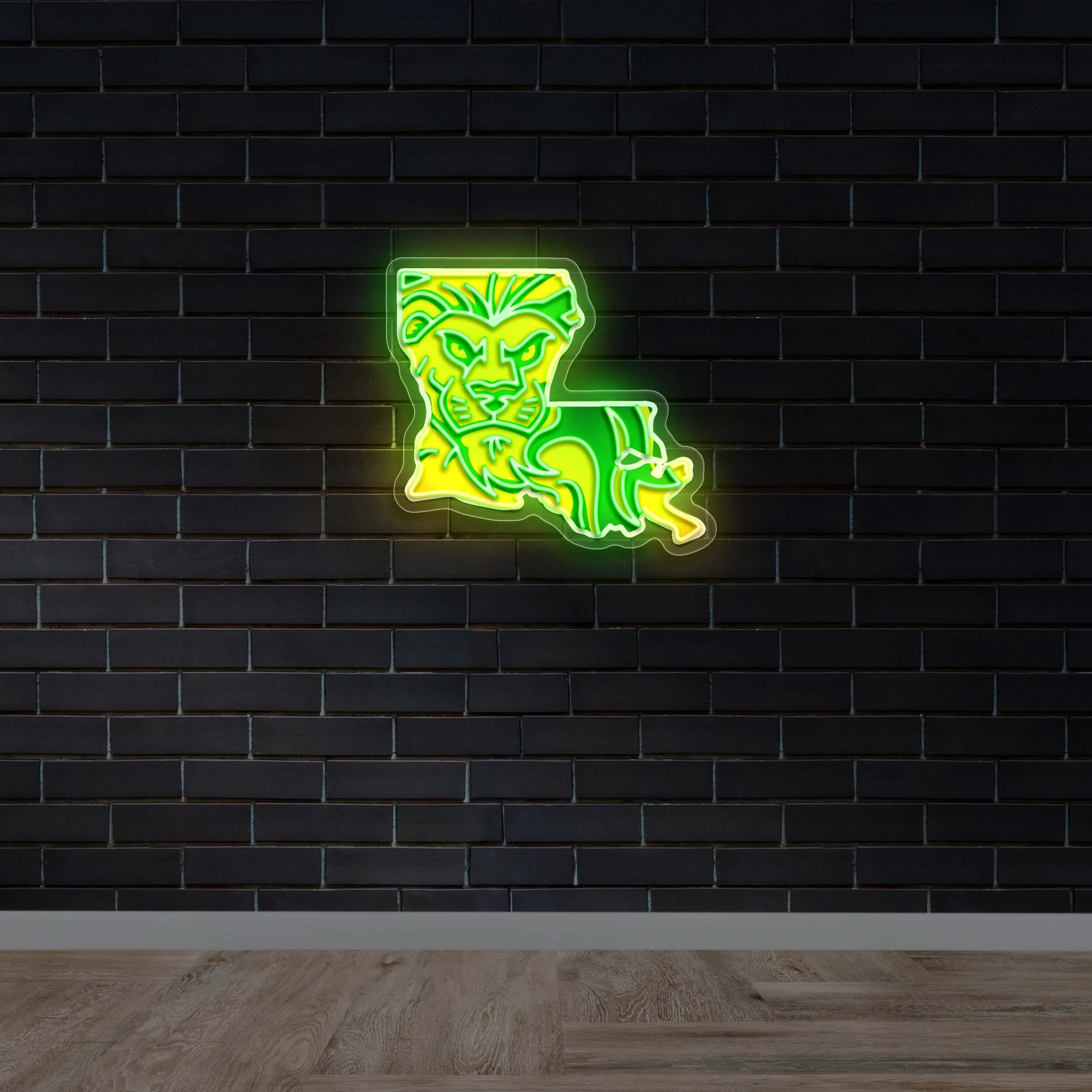 Lion's Face - Premium Neon Artwork