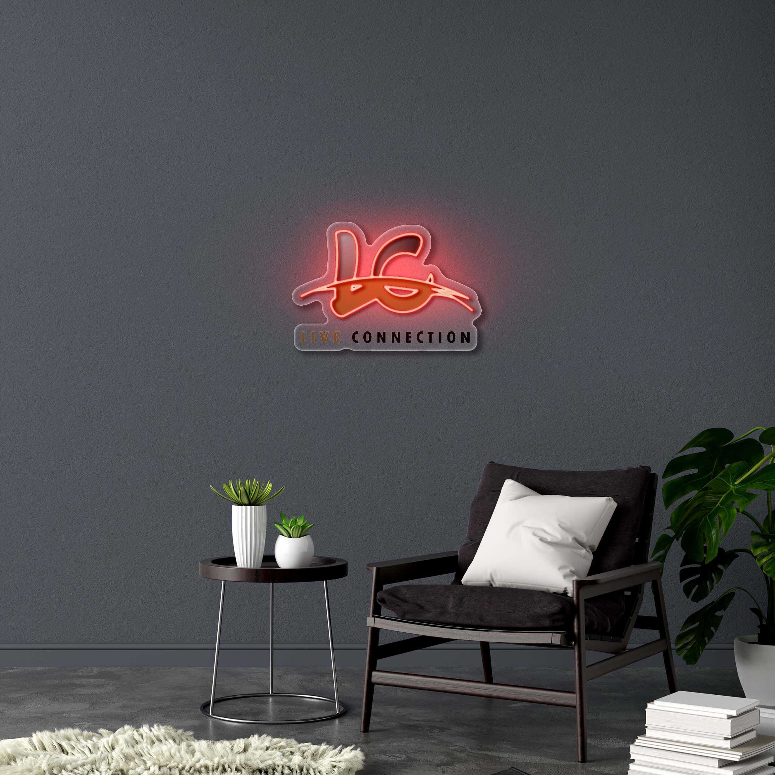 Live Connection - Premium Neon Artwork