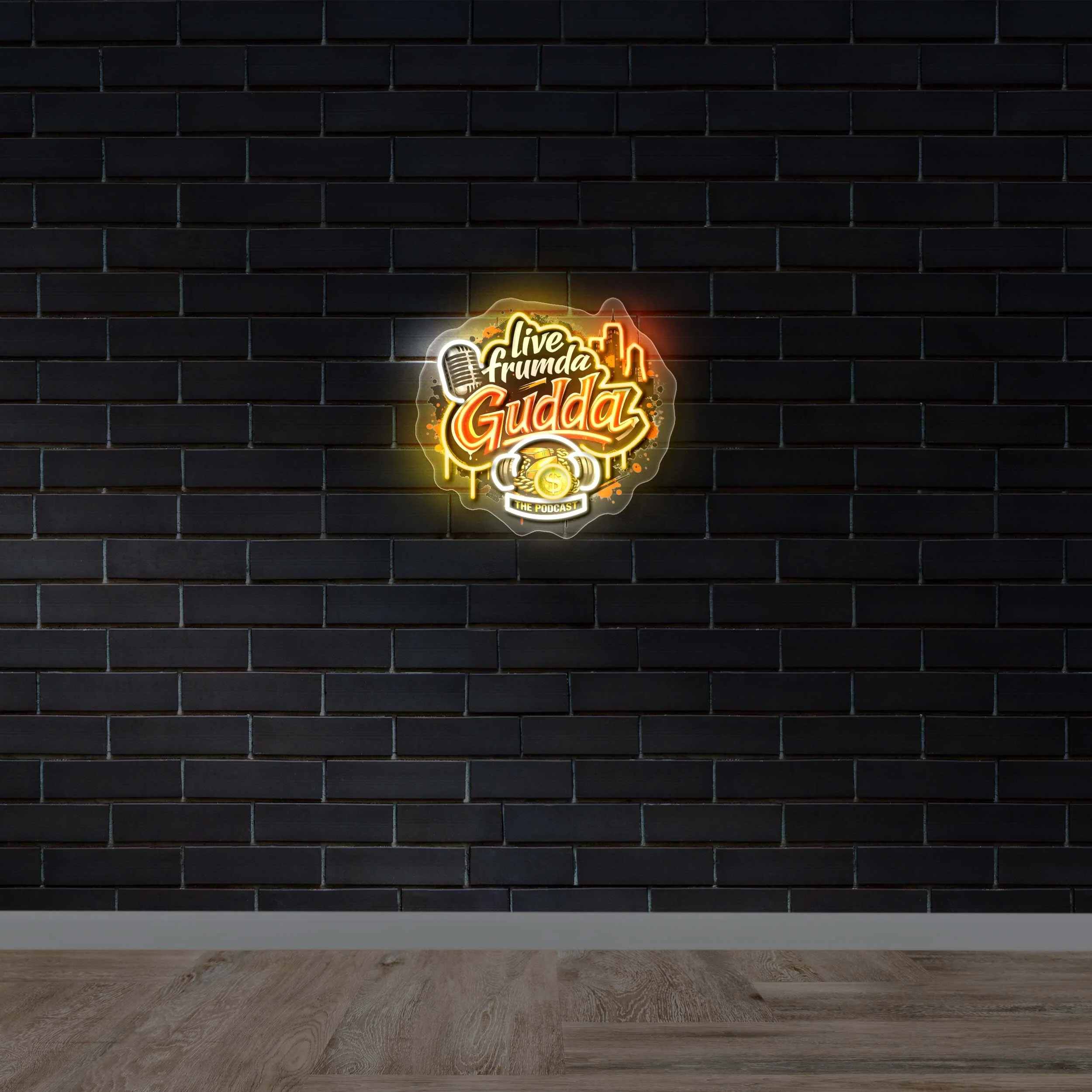 Live Frumda Gudda – Premium Neon Artwork