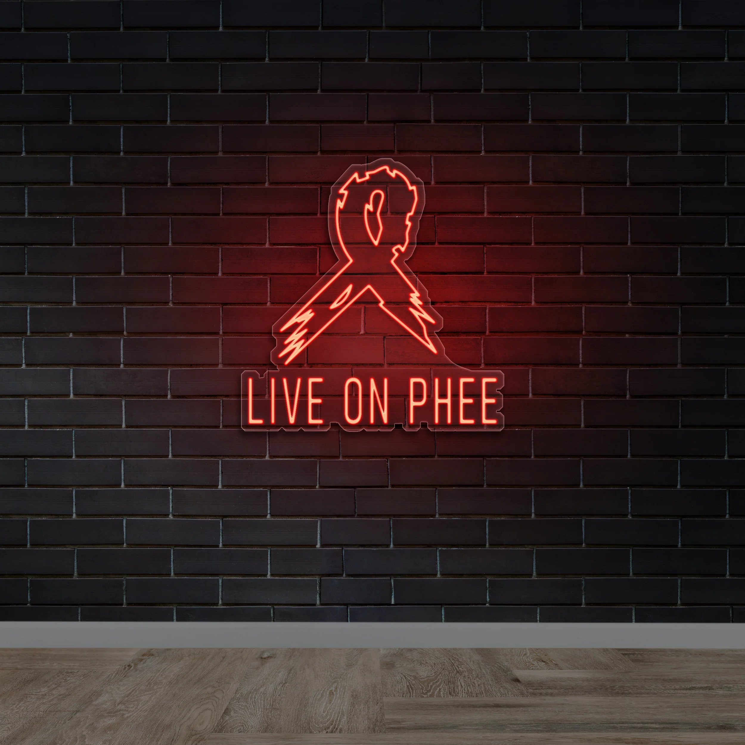 LIVE ON PHEE - Premium Neon Artwork