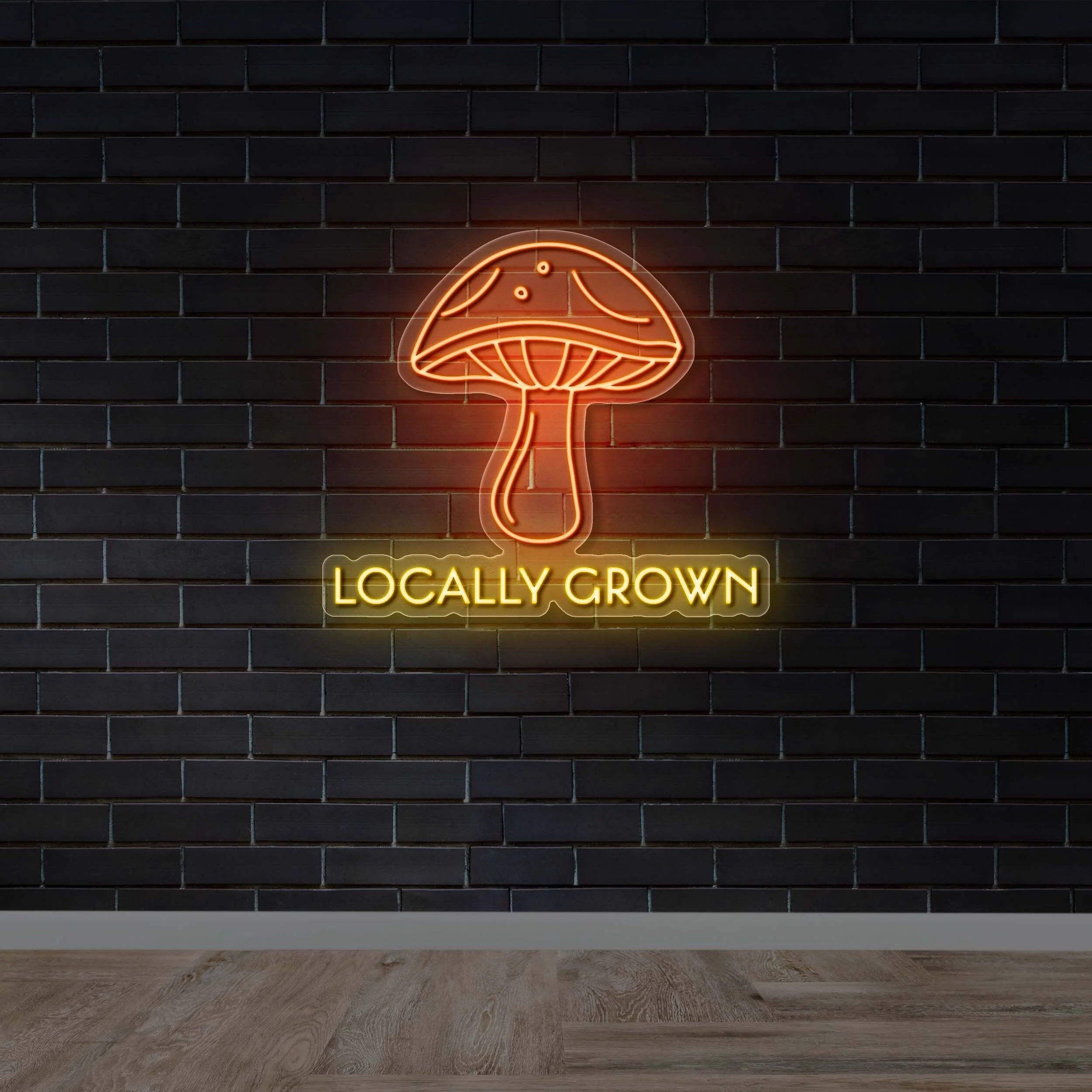 LOCALLY GROWN - Premium Neon Artwork