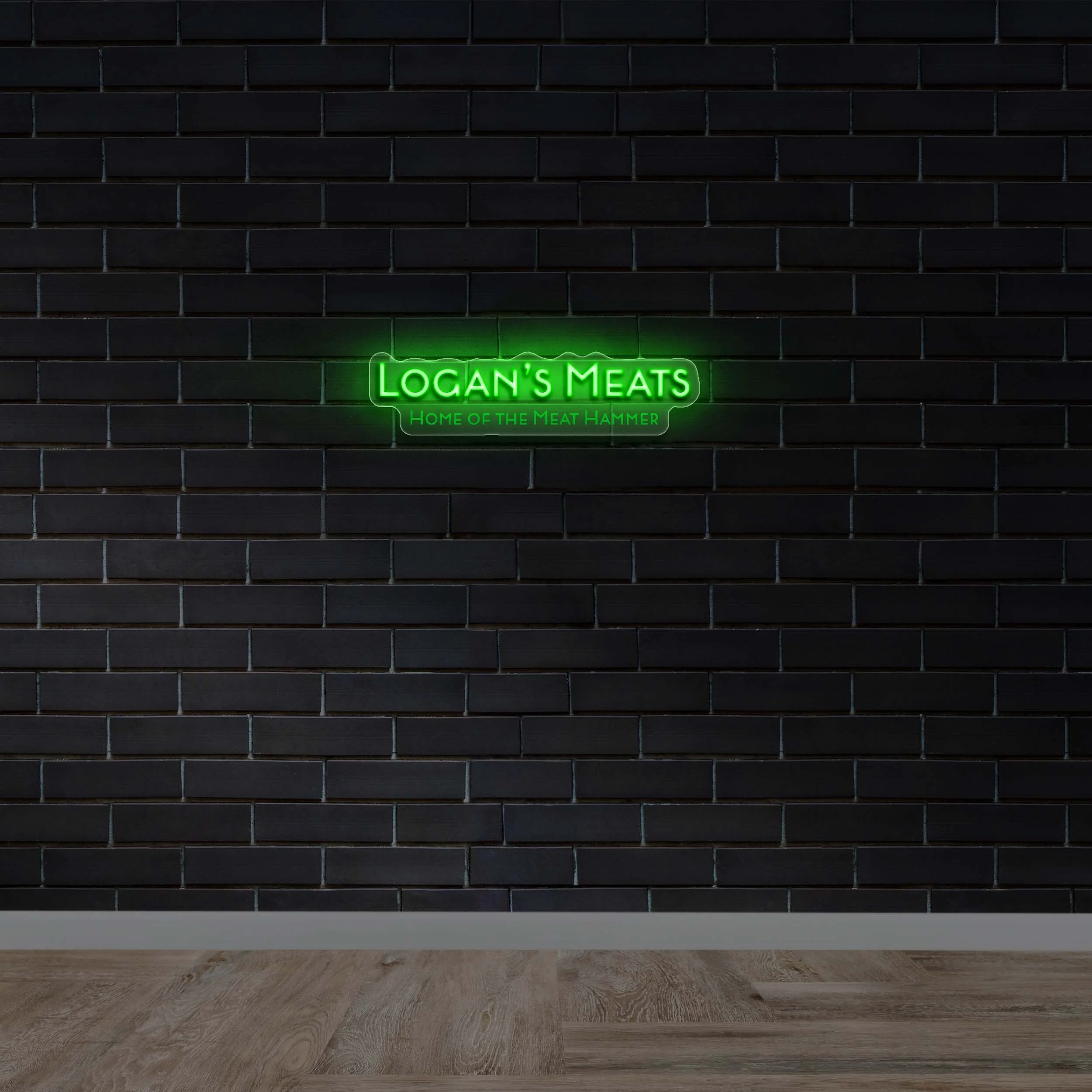 Logan’s Meats - Premium Neon Artwork