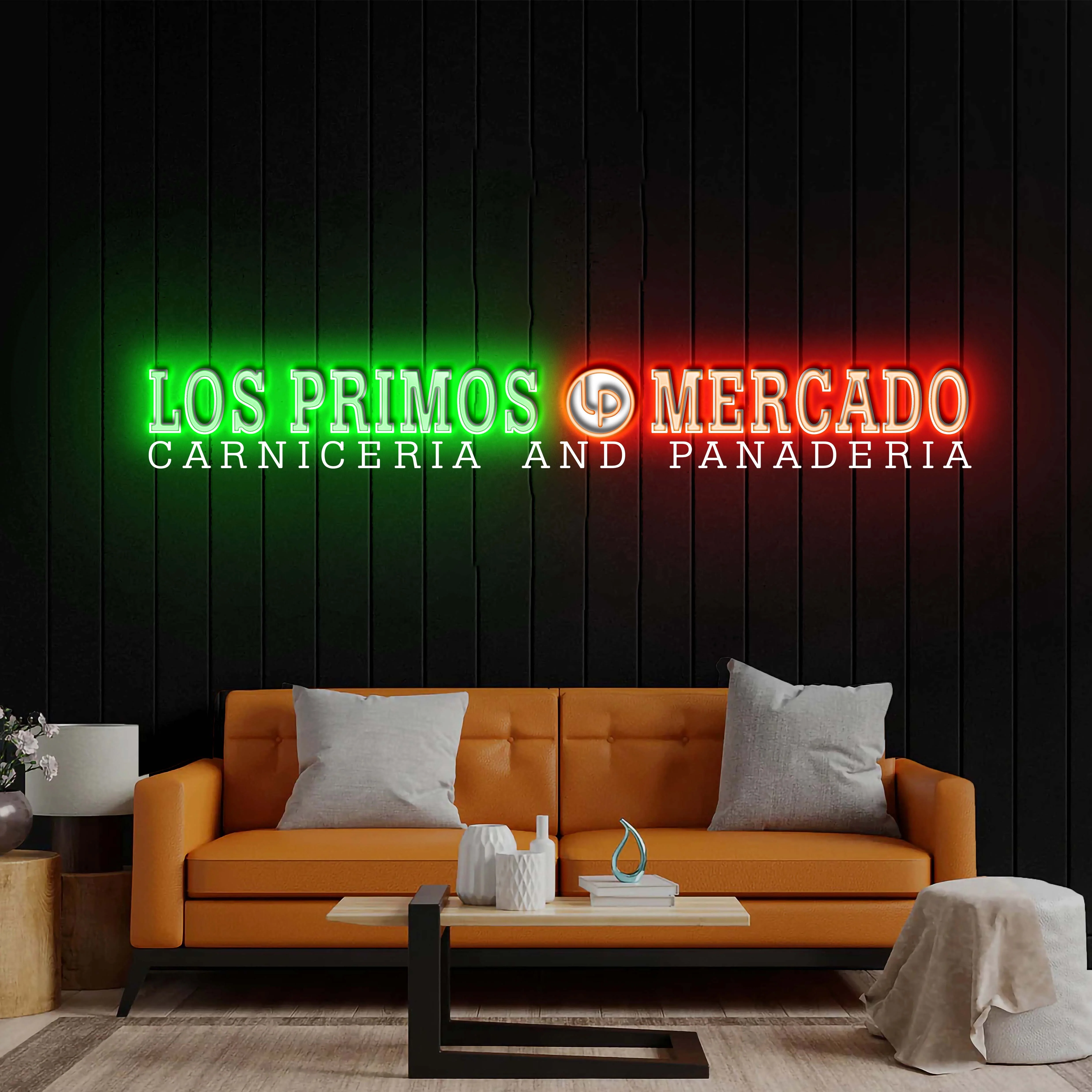 LOS PRIMOS MERCADO - Premium Neon Artwork - Image 2