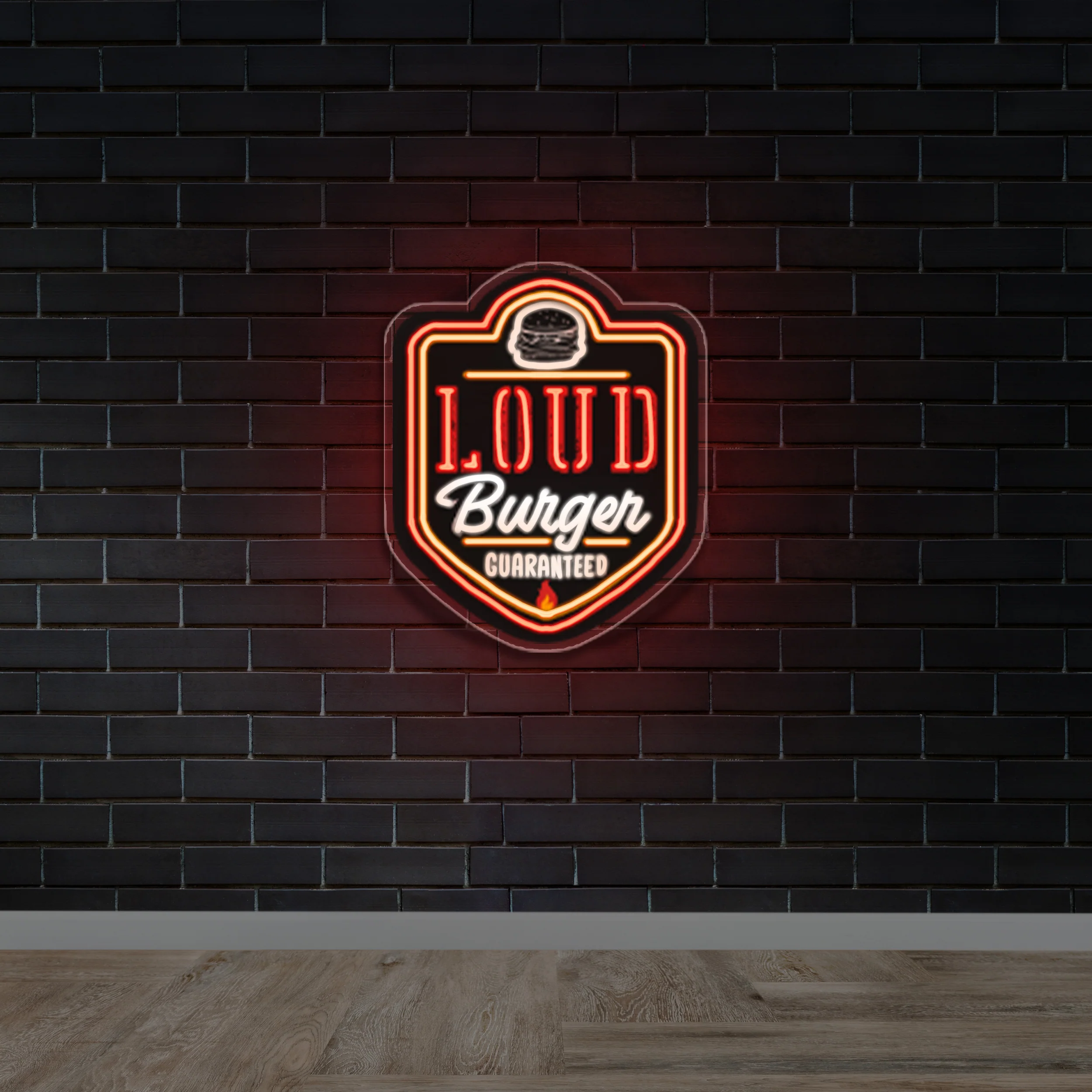 LOUD BURGER - Premium Neon Artwork
