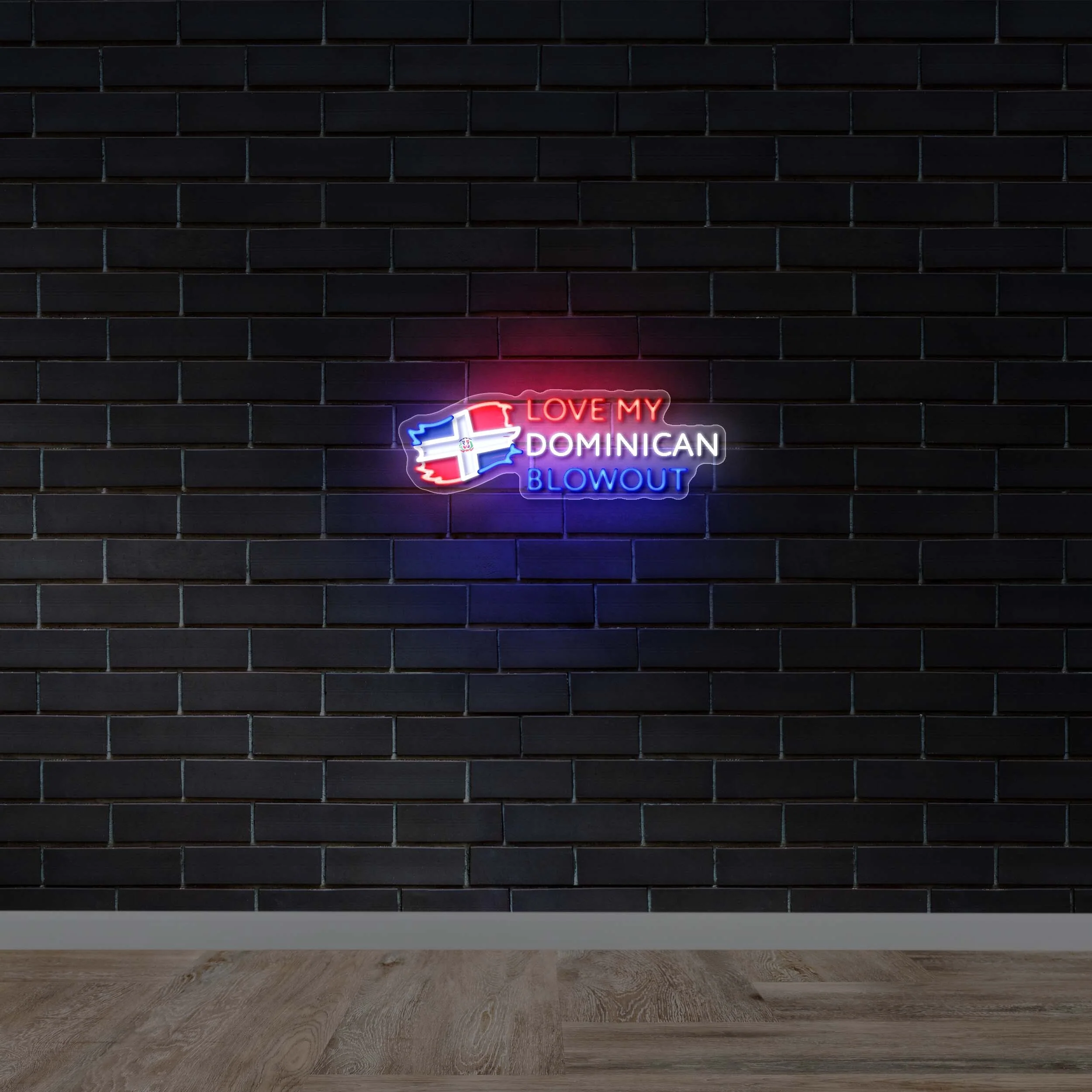 Love my Dominican Blowout - Premium Neon Artwork