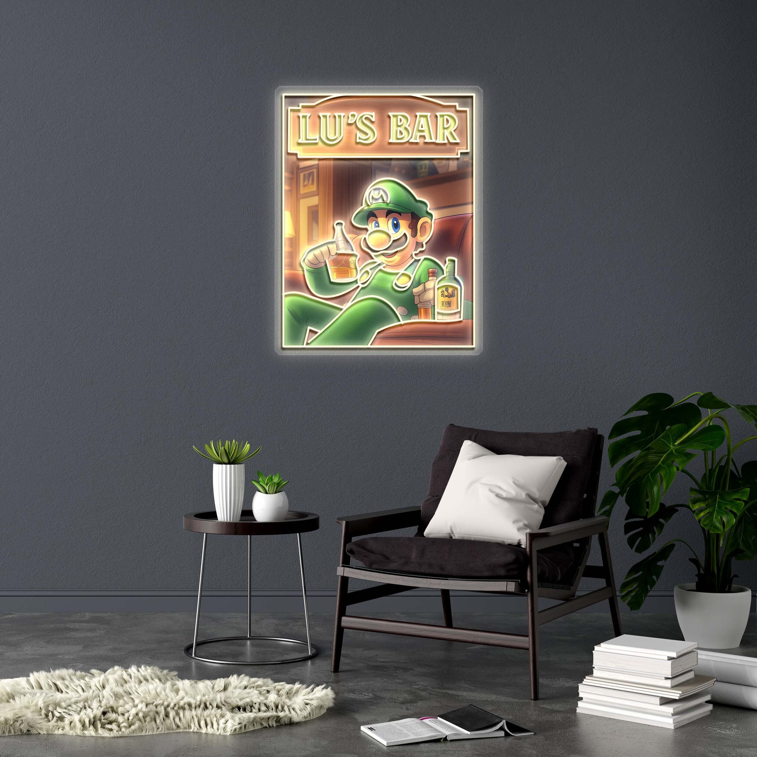 LU'S BAR - Premium Neon Artwork