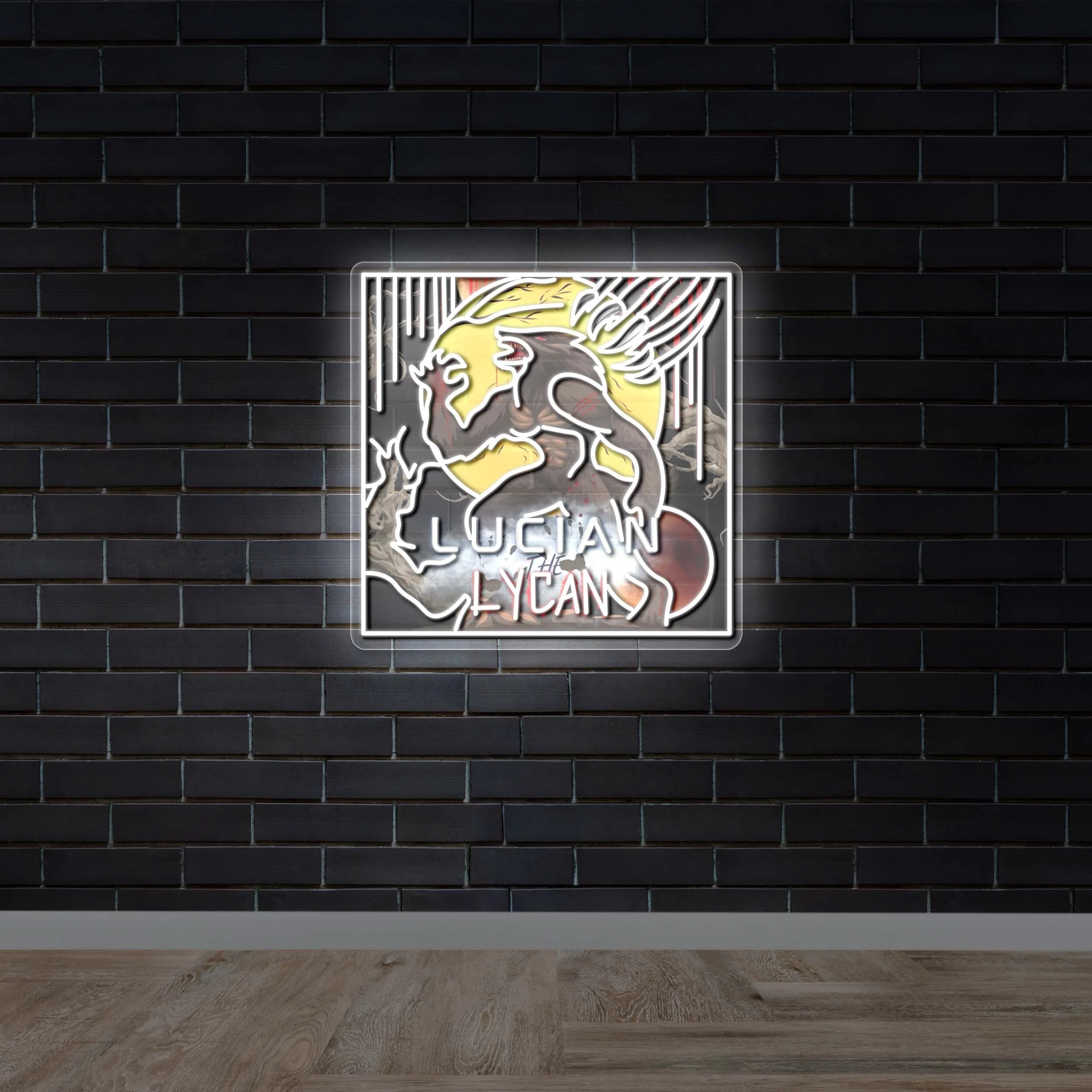 Lucian The Lycan - Premium Neon Artwork - Image 2