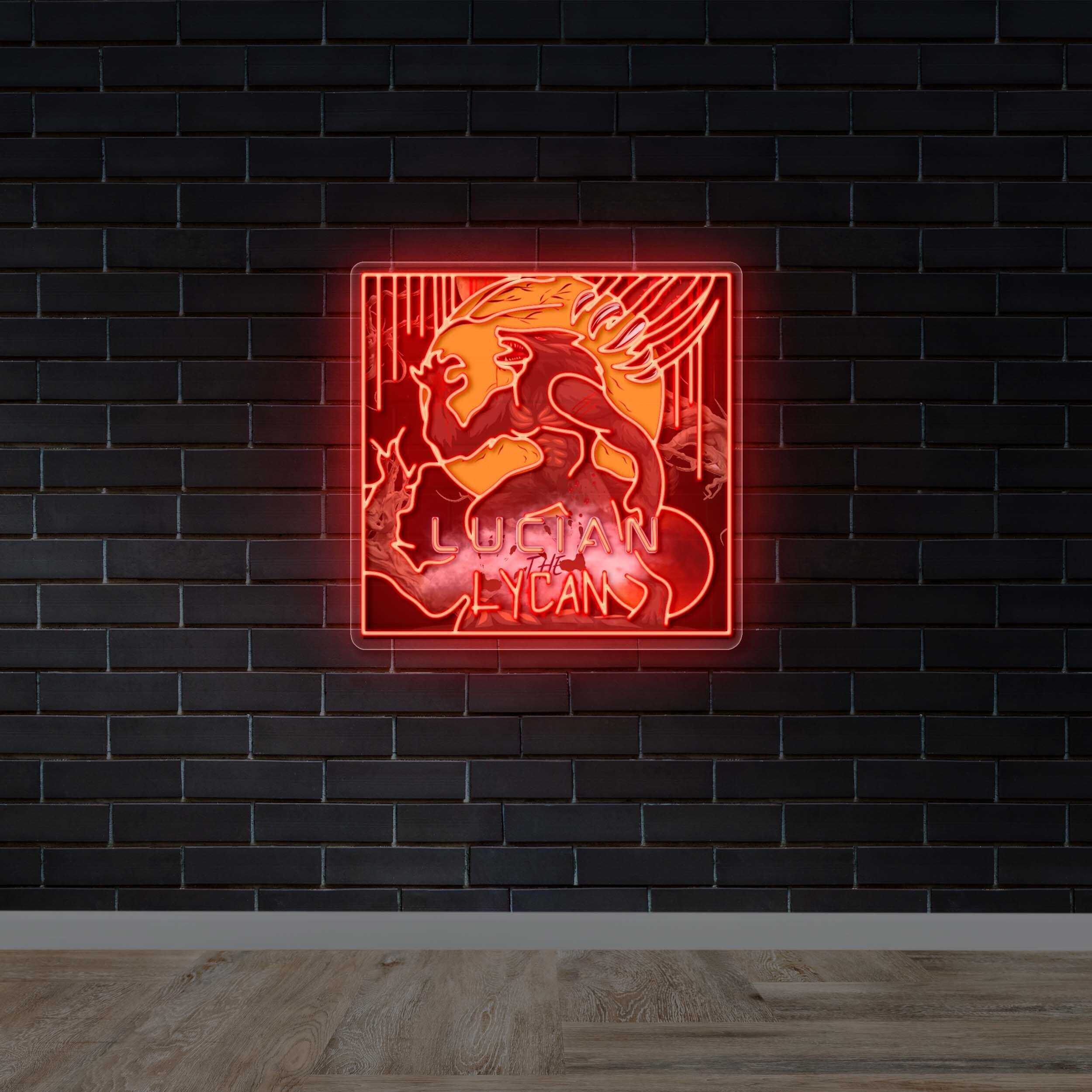 Lucian The Lycan - Premium Neon Artwork - Image 3