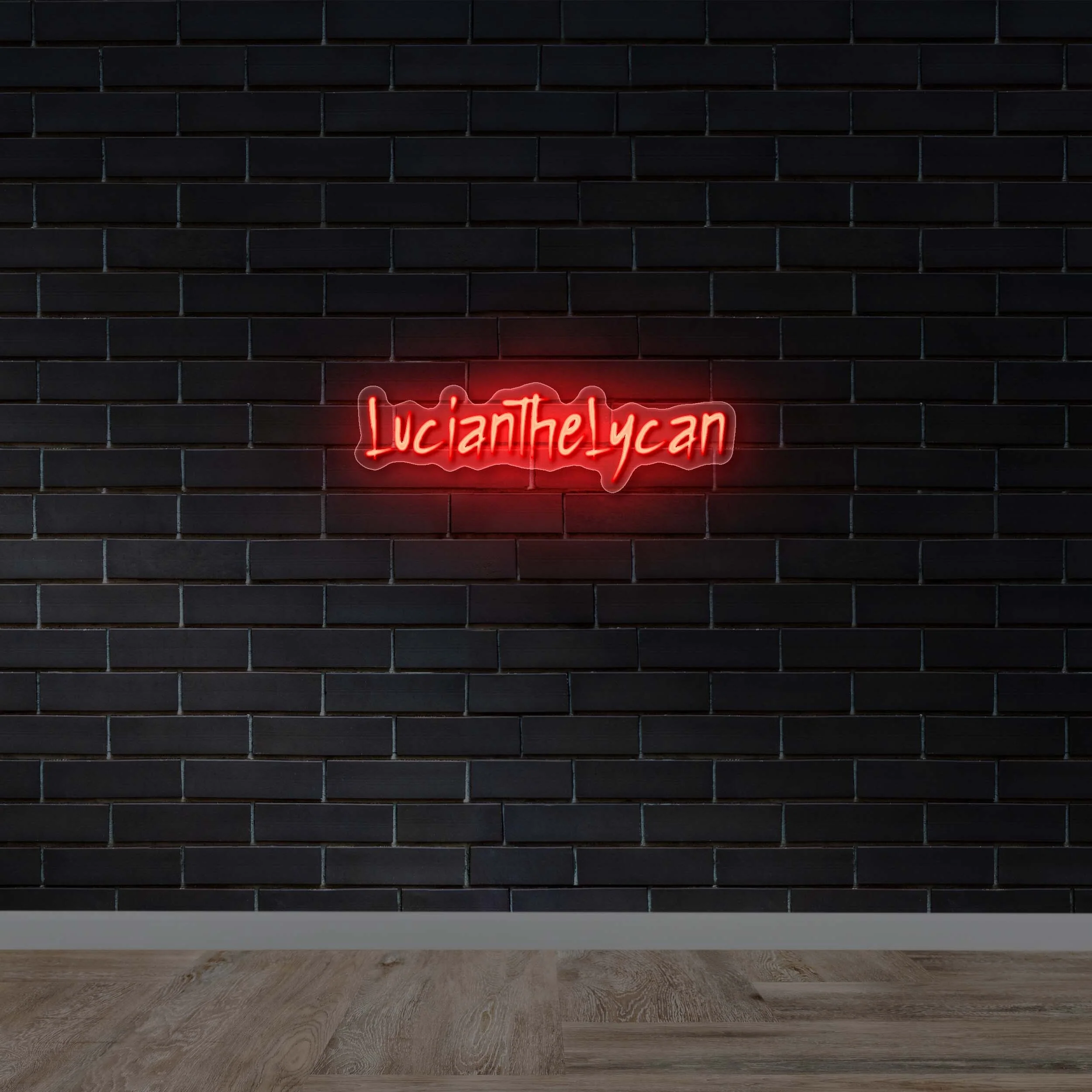 Lucian The Lycan | Text Only - Premium Neon Artwork