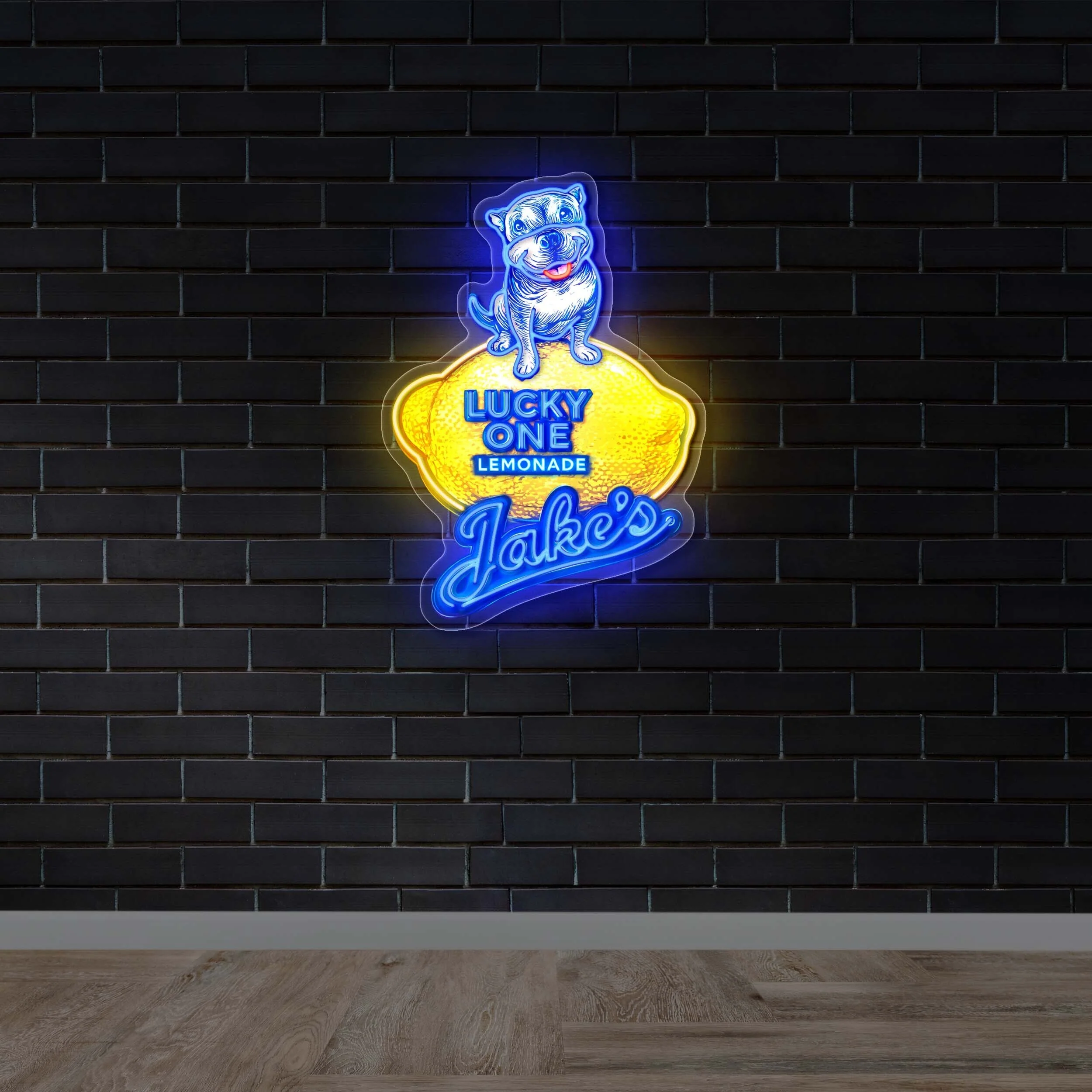 Lucky One Lemonade - Premium Neon Artwork