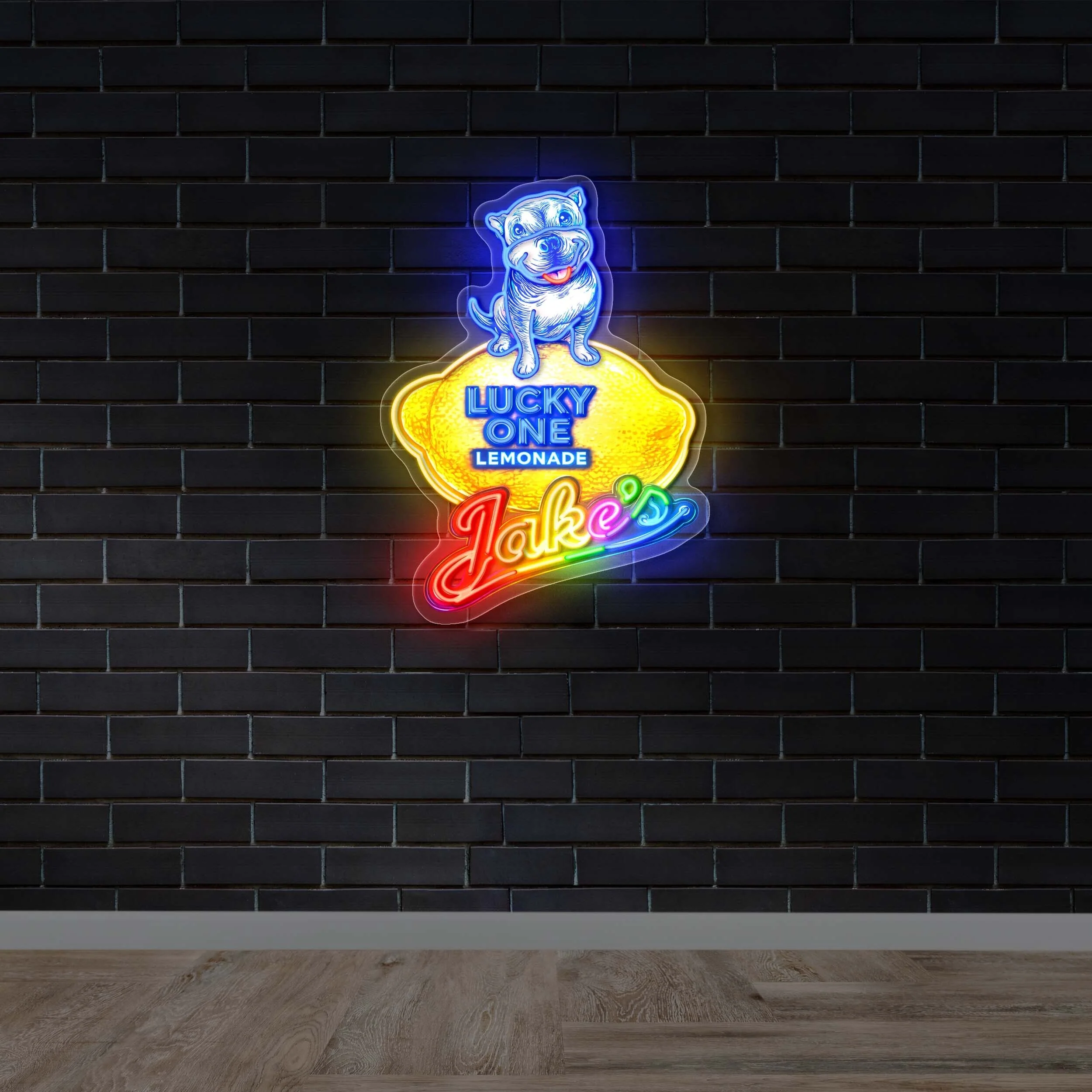 Lucky One Lemonade - Premium Neon Artwork - Image 2