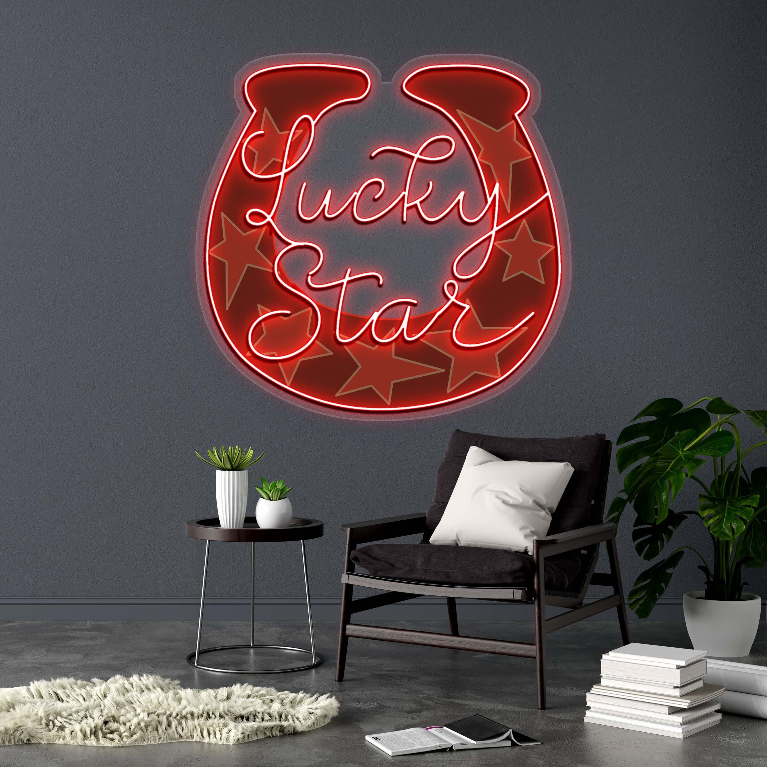 Lucky Star - Premium Neon Artwork