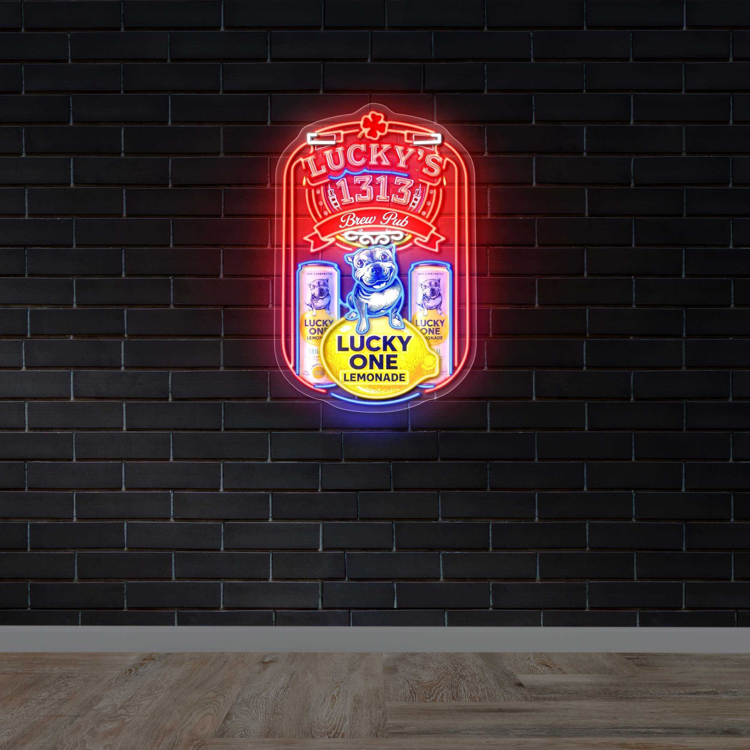 LUCKY'S 1313 - Premium Neon Artwork