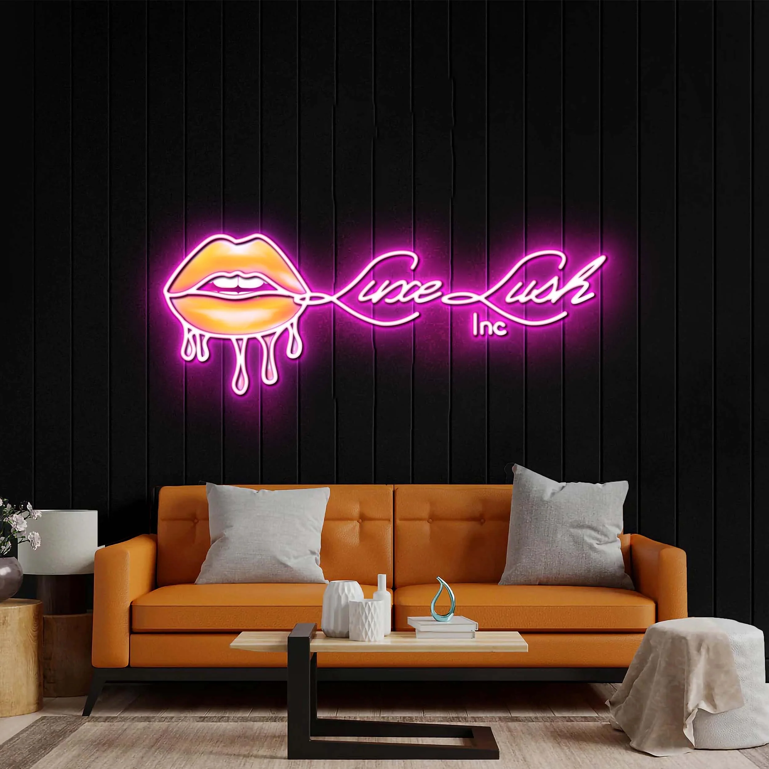 Luxe Lush - Premium Neon Artwork