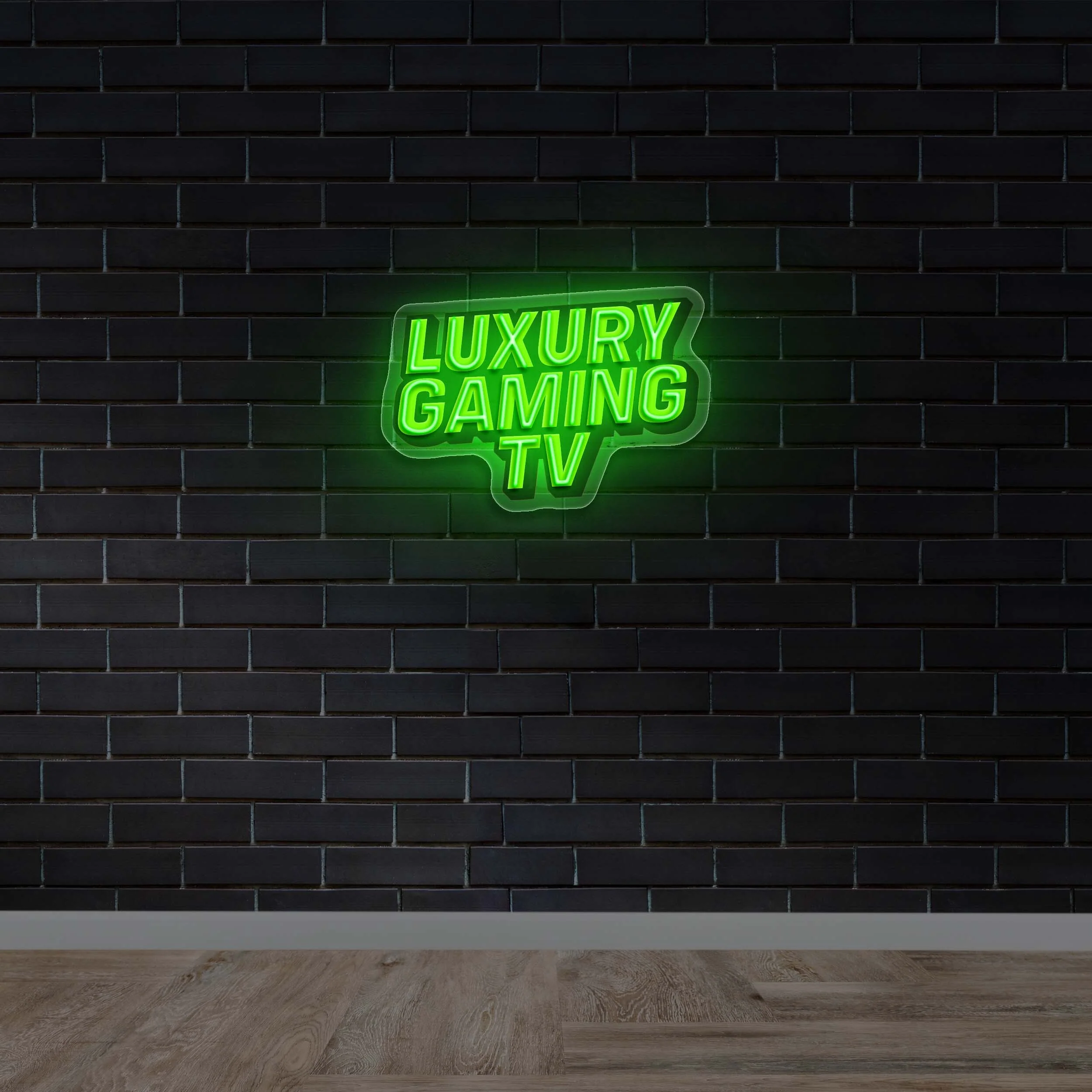 Luxury Gaming TV – Premium Neon Artwork