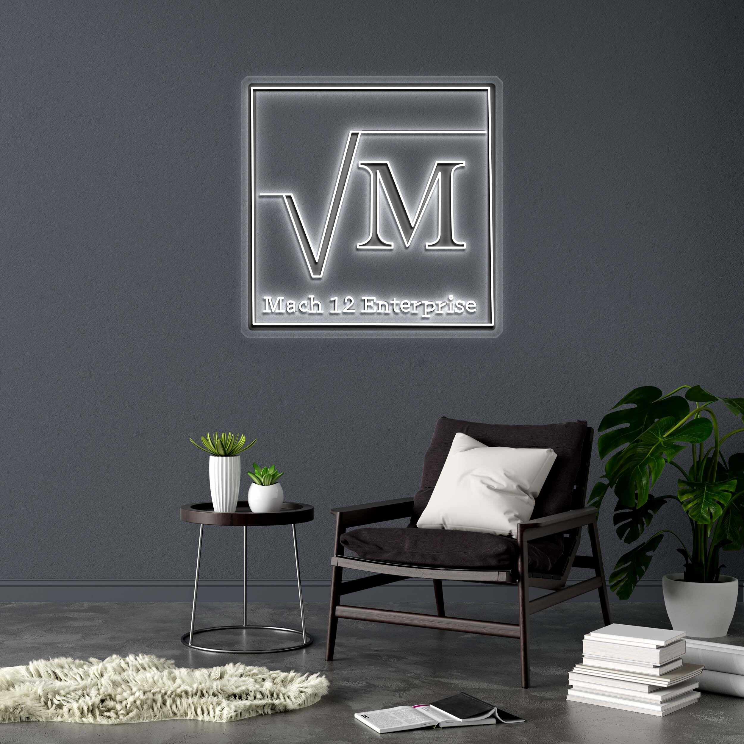 √M - Premium Neon Artwork