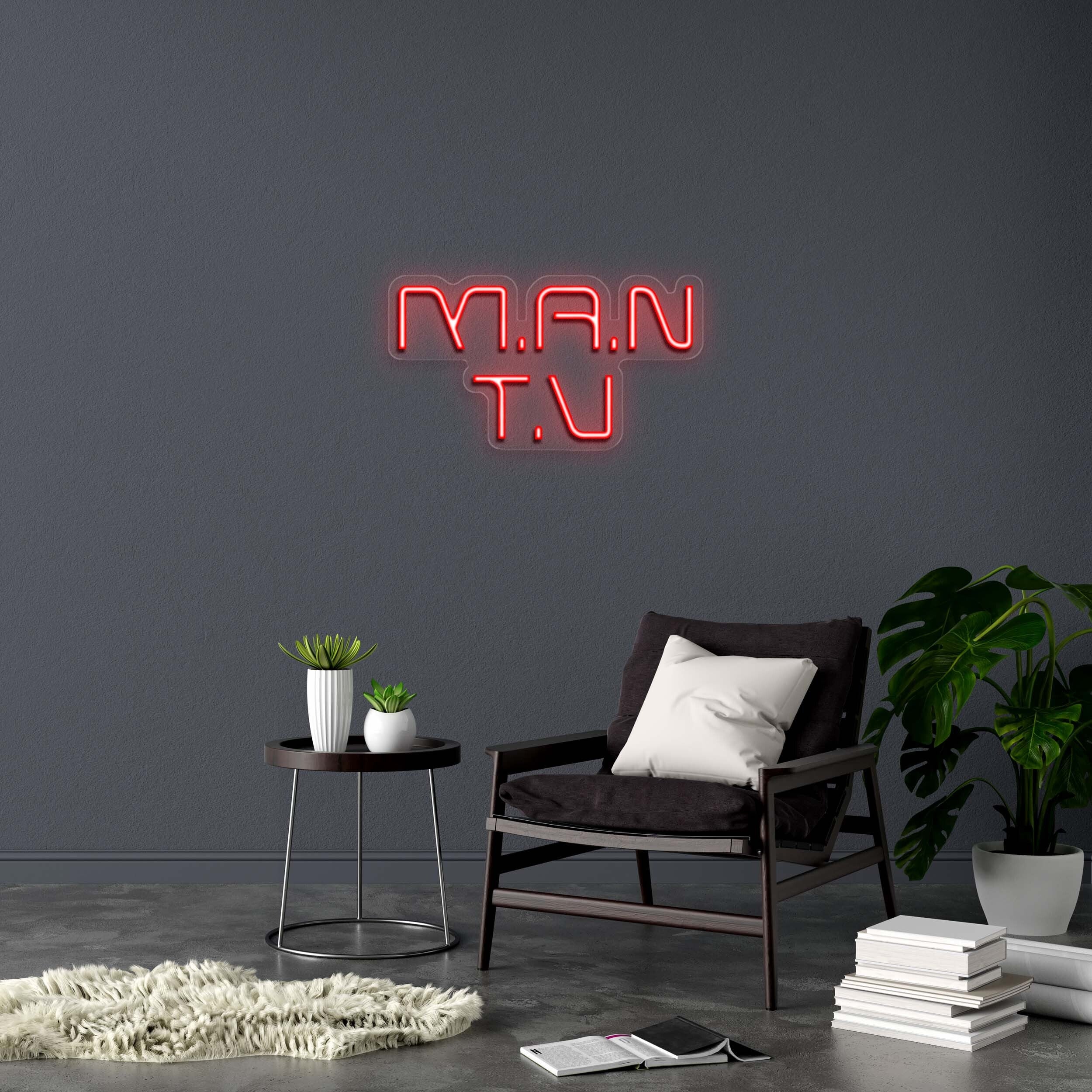 M.A.N T.V - Premium Neon Artwork