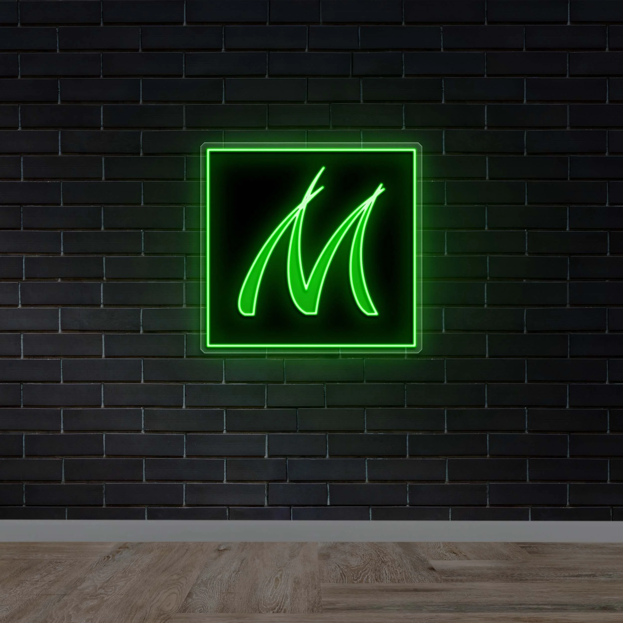 M - Premium Neon Artwork